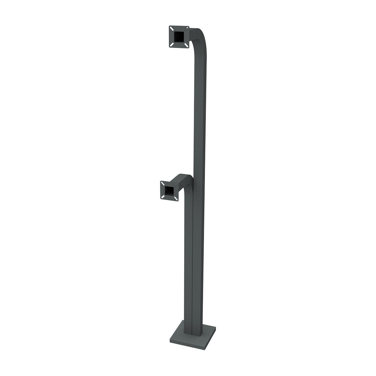 Security Brands 18-003 Dual Height Gooseneck Pedestal (Pad Mounted)
