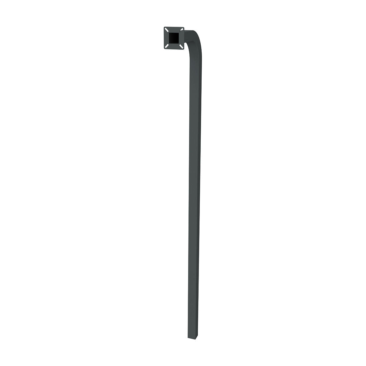 Security Brands 18-72IA Aluminum Gooseneck Pedestal 72 Inches High (In-Ground)