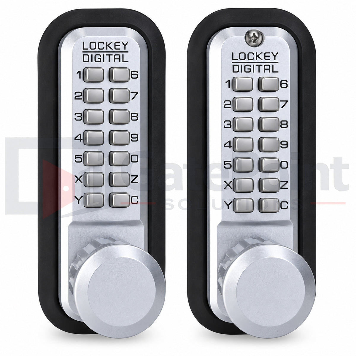 LockeyUSA 2830DC Marine Grade Double Combination Mechanical Keyless Knob Gate Lock with Passage
