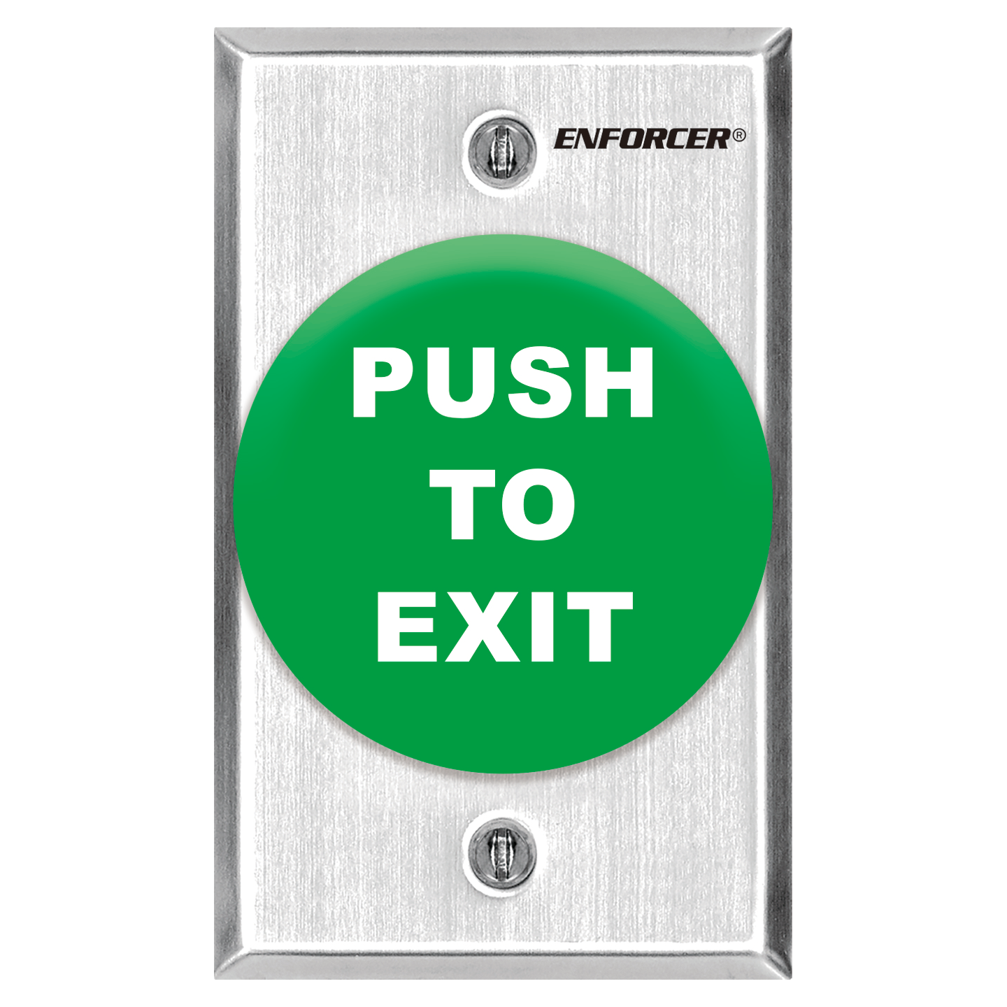 Request-to-Exit Plate with Pneumatic Timer – Large Green Mushroom
