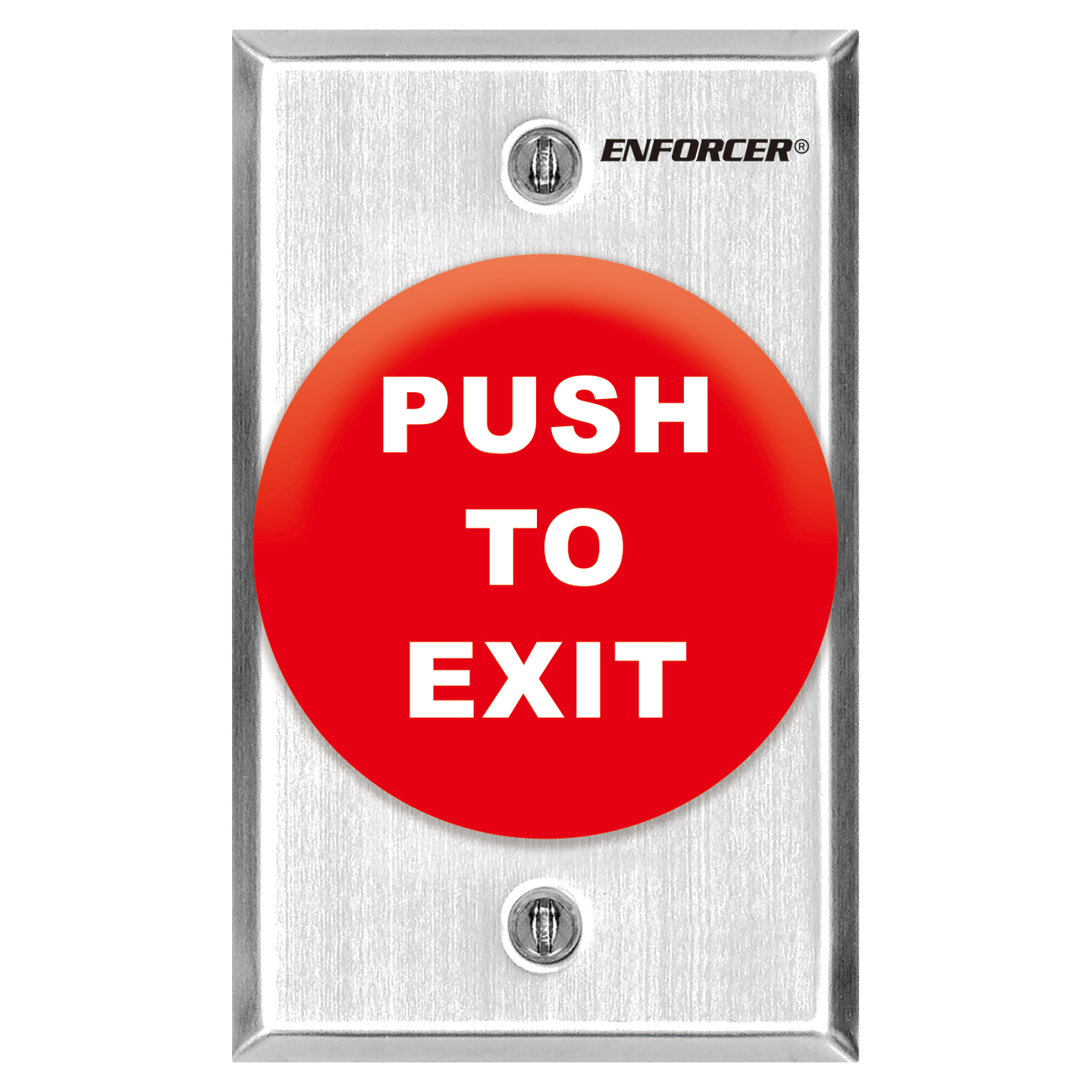 Request-to-Exit Plate with Pneumatic Timer – Large Red Mushroom