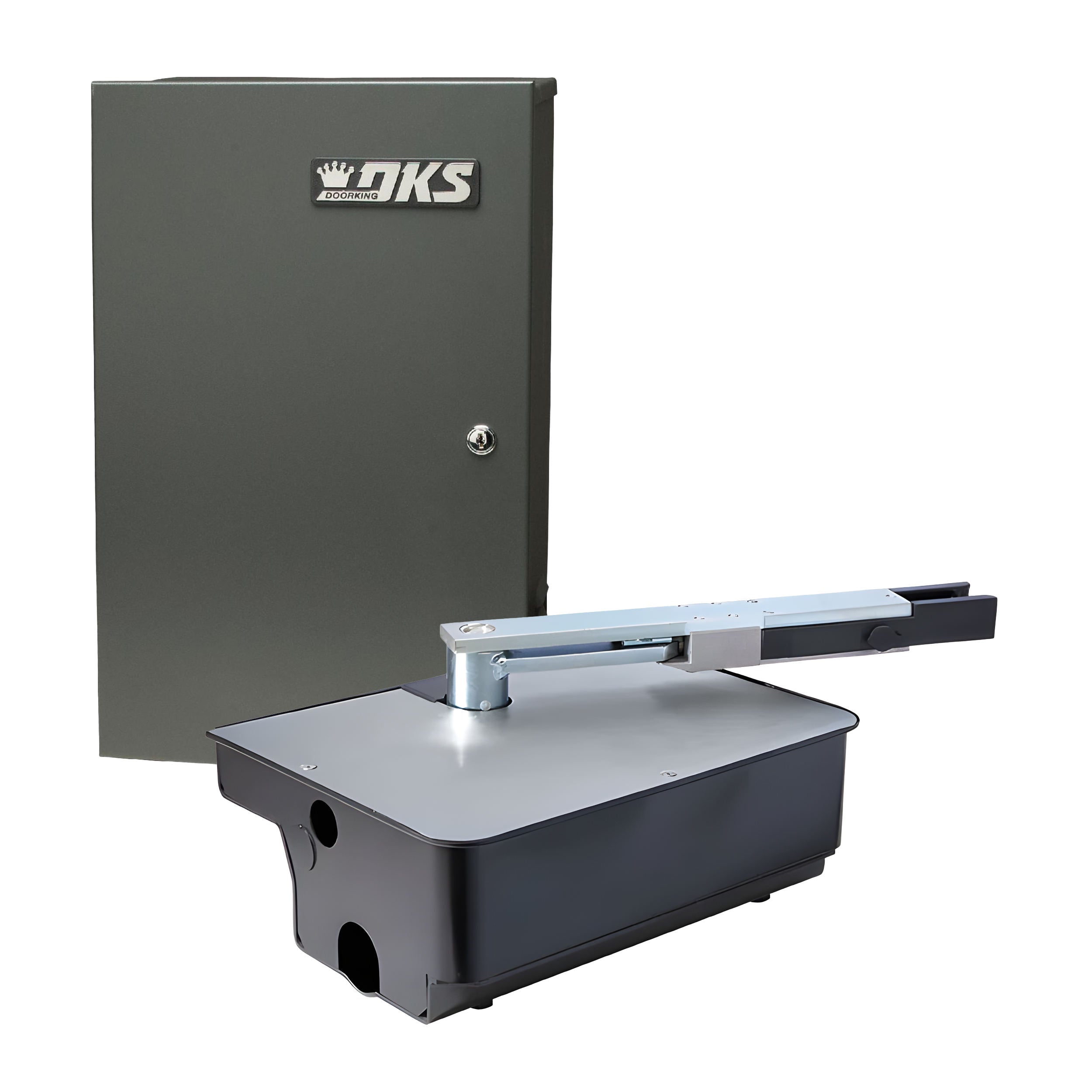 Doorking 6400 Single In-Ground Gate Opener Kit - 24V Solar