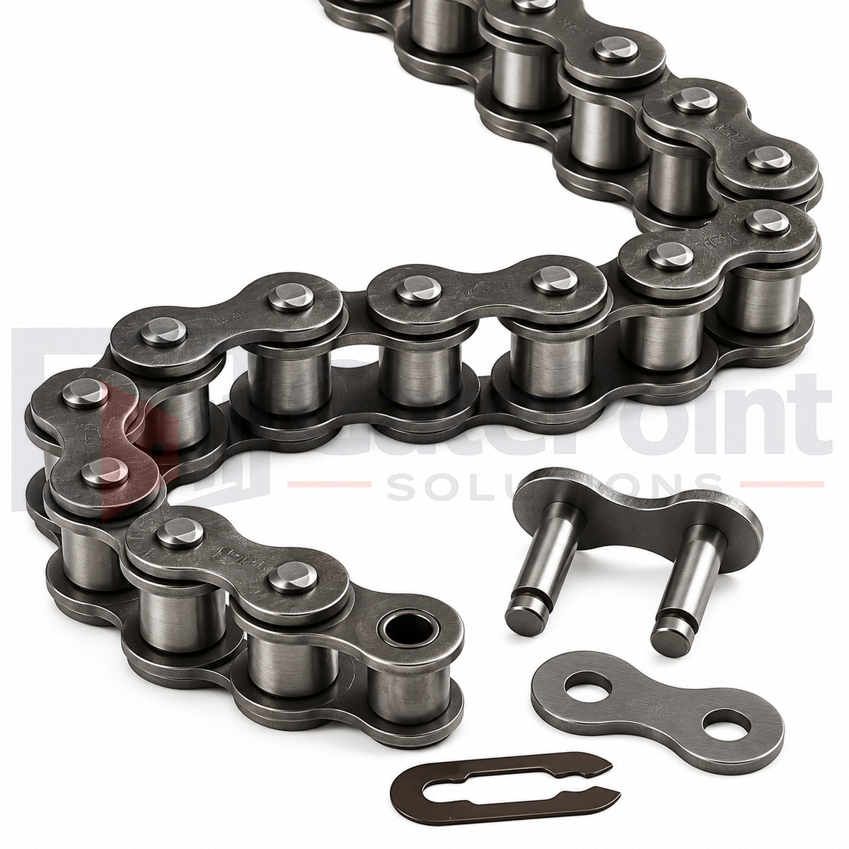 All-O-Matic #40 Black Standard Roller Chain – 100' Reel | Sliding Gate Operator Drive Chain