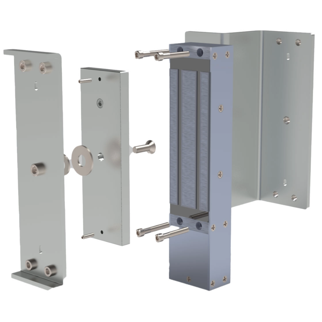 All-O-Matic AML-1200B Heavy-Duty 1,200 lb Electromagnetic Gate Lock