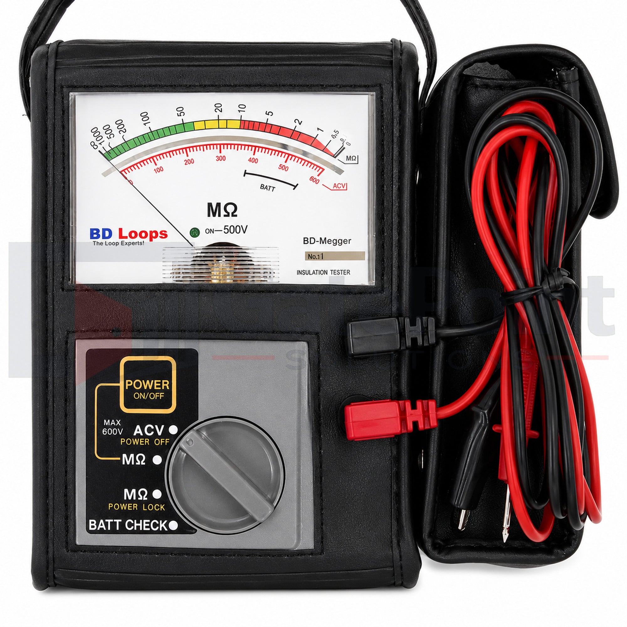 BD Loops BD-Megger Analog Loop Insulation Tester & 500V Megohmmeter