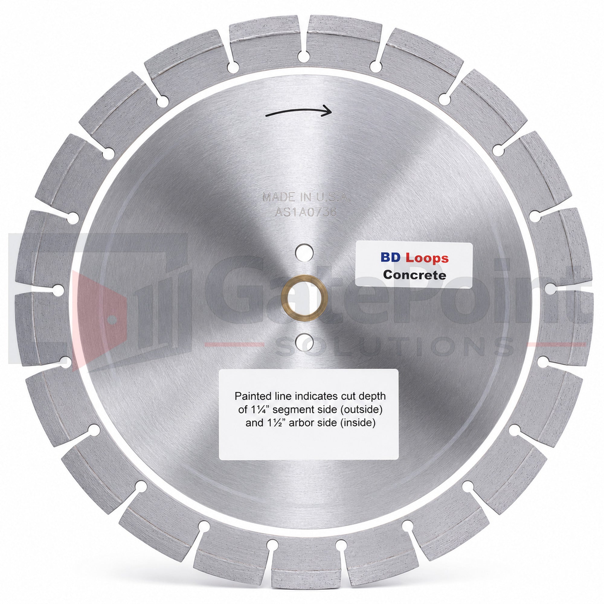 BD Loops SB-C Concrete 14" Diameter 3/16" Pro Diamond Blade for Vehicle Detection Loop Installation