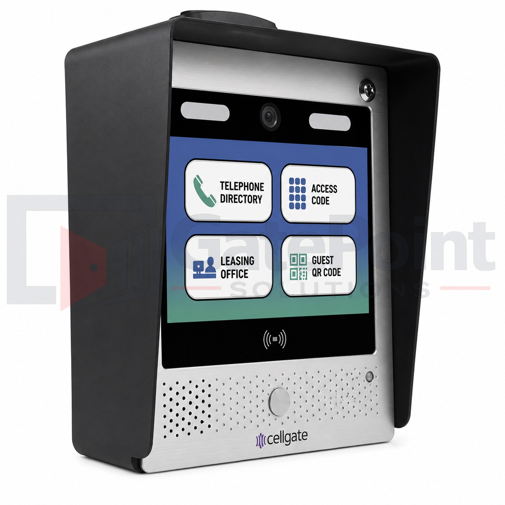CellGate Watchman WXL2 Pedestal-Mount Multi-Family Video Intercom – VPN Internet Required