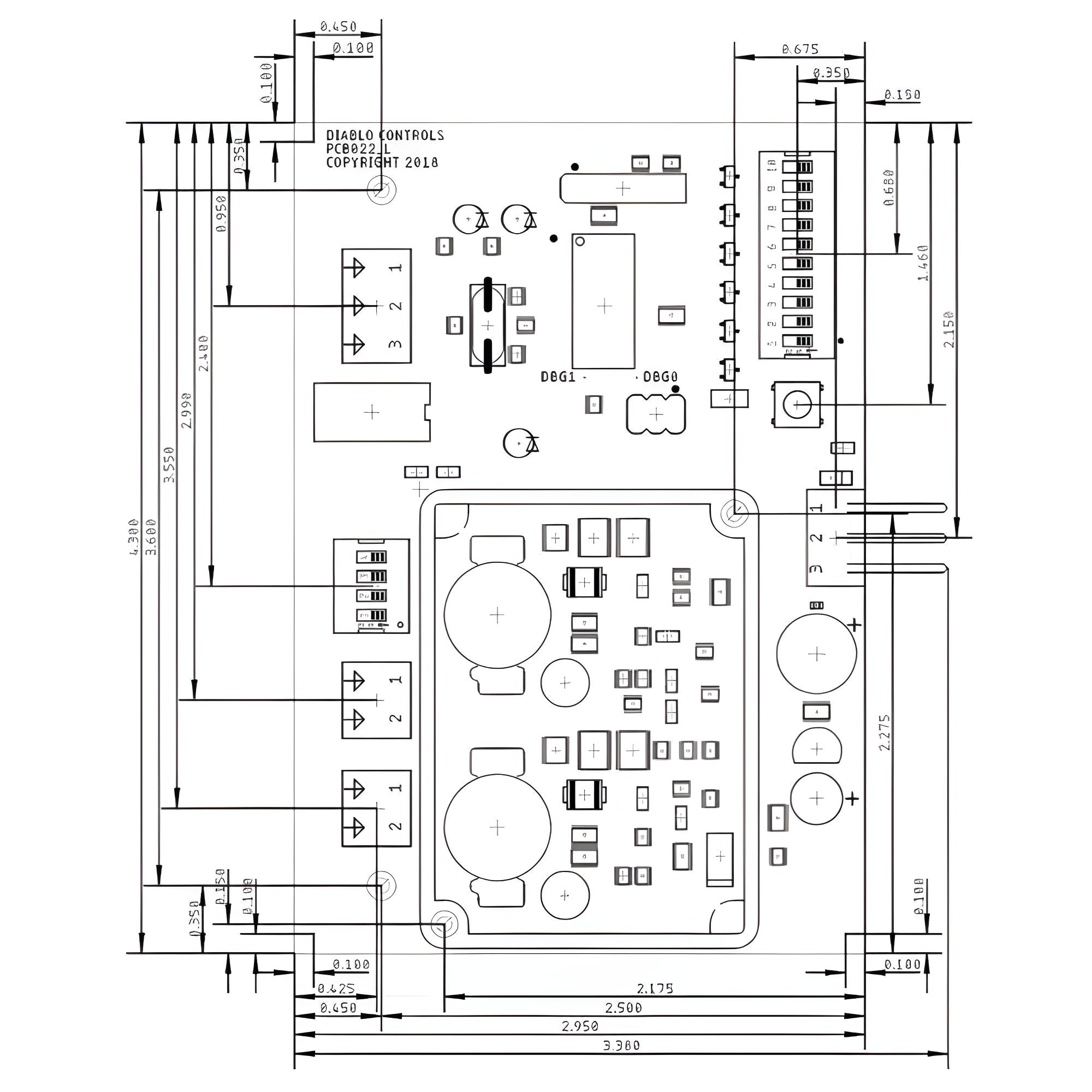 Diablo DSP-22-2 Dual-Channel Loop Detector for DoorKing Operators