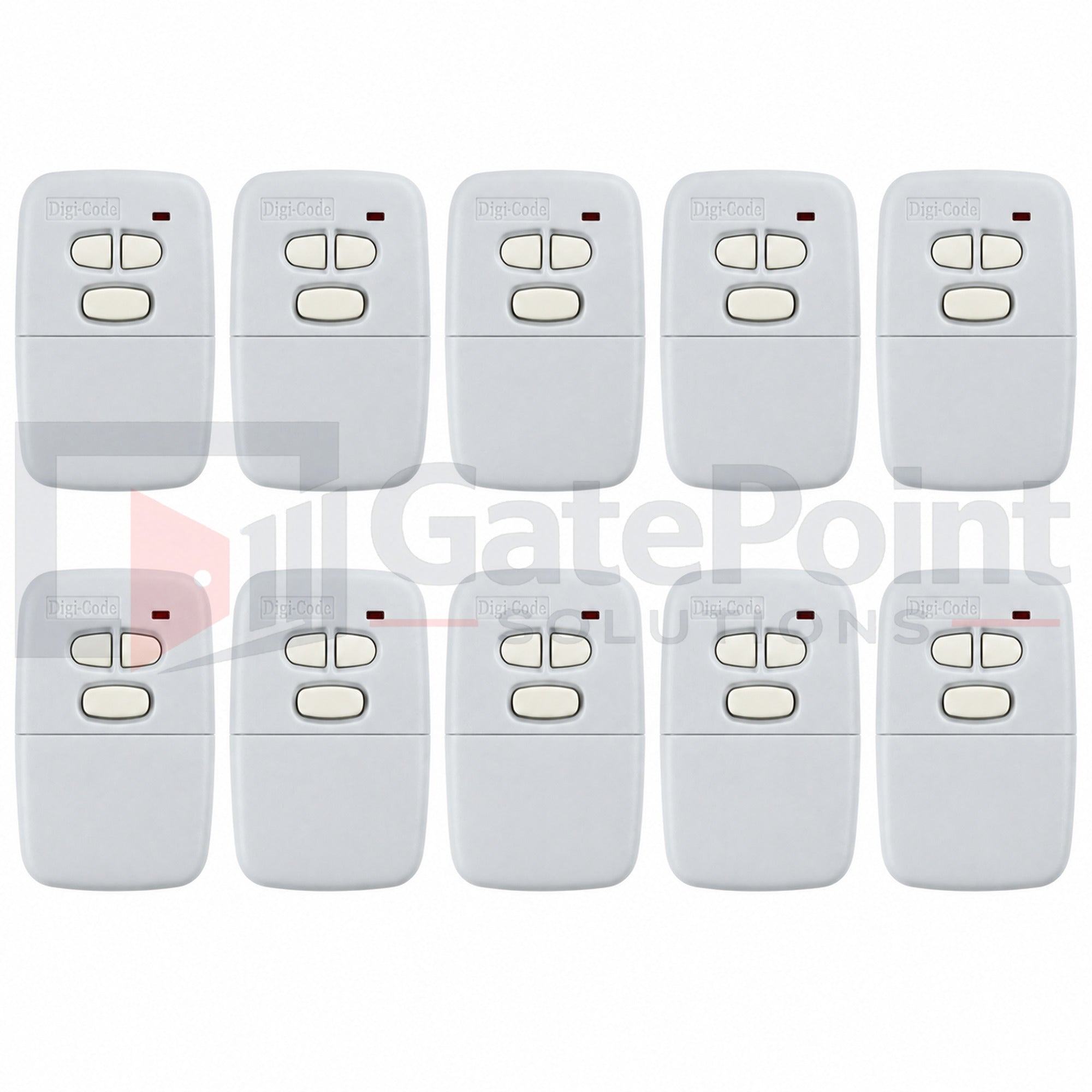 Digi-Code DC-5030 300 MHz 3-Button Visor Remote Control for Multi-Code, Linear & Digi-Code Systems (10-Pack)