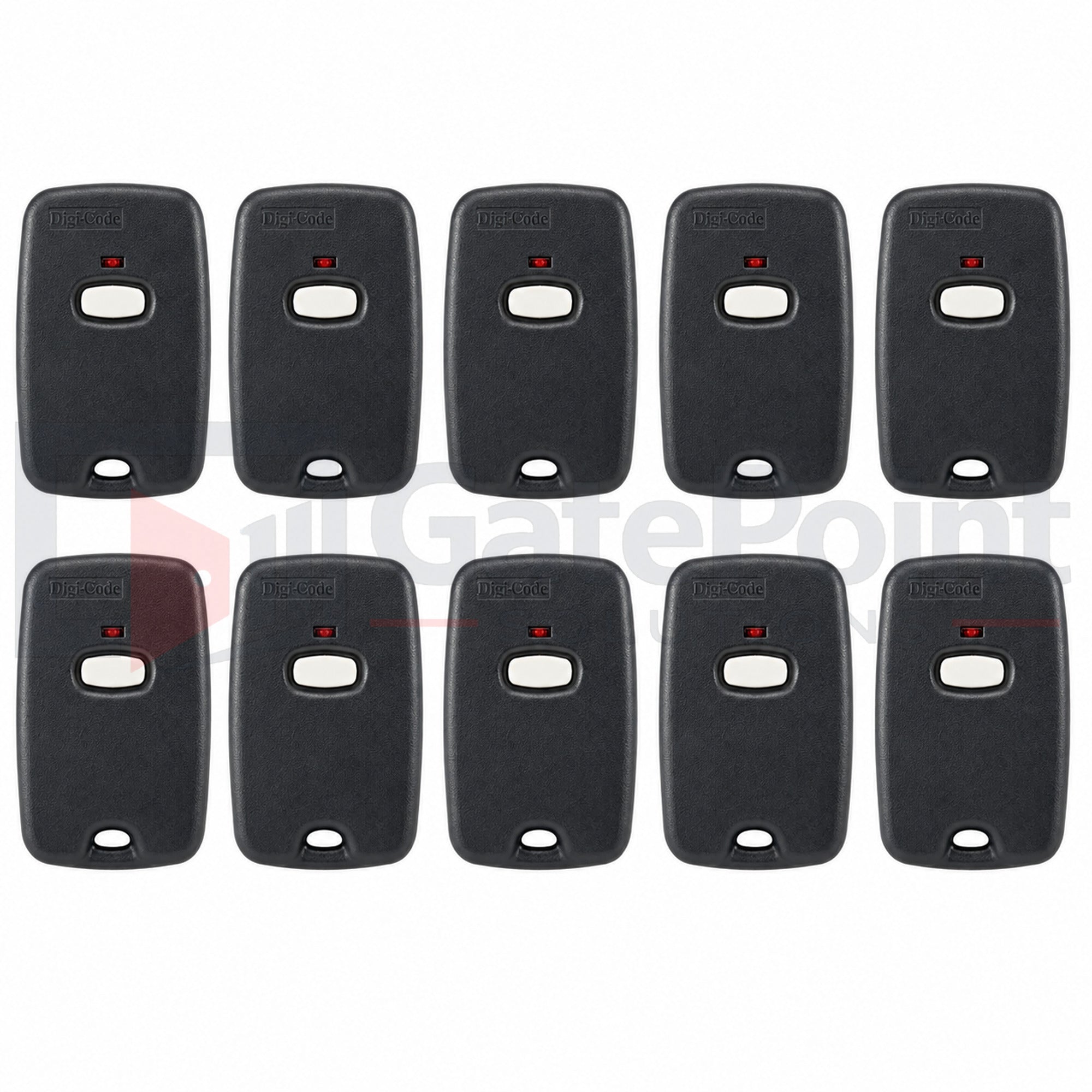 Digi-Code DC-5042 310MHz 1-Button Keychain Remote Control Multi-Code\Stanley (10-Pack)