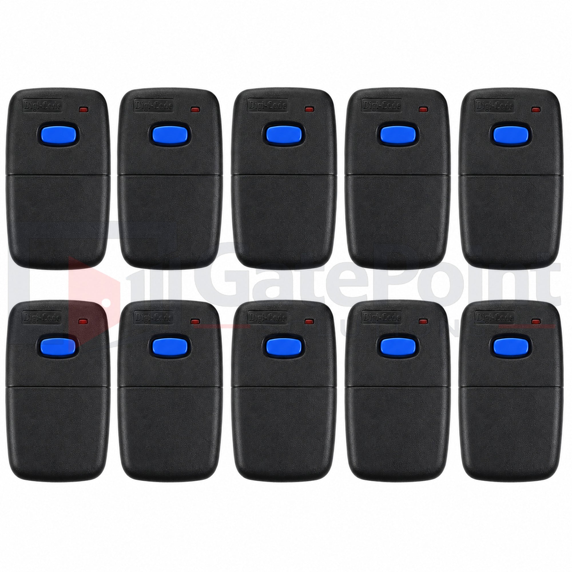 Digi-Code DC-DT1 310 MHz 1-Button Delta 3 Compatible Visor Remote for Linear Delta 3 Garage Doors & Gates (10-Pack)