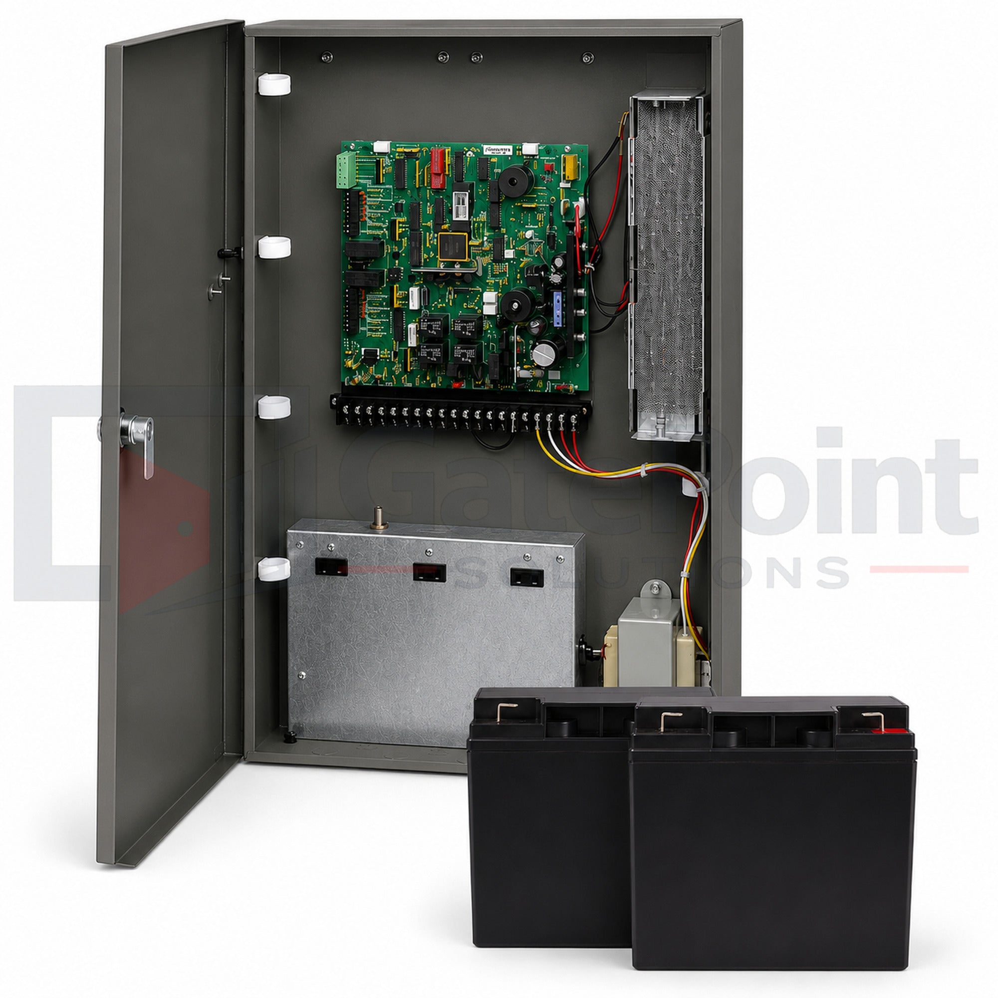 DoorKing 4302-314 24VDC Solar Control Box with Dual 18Ah Batteries for 6006, 6004 & 6400 Gate Operators