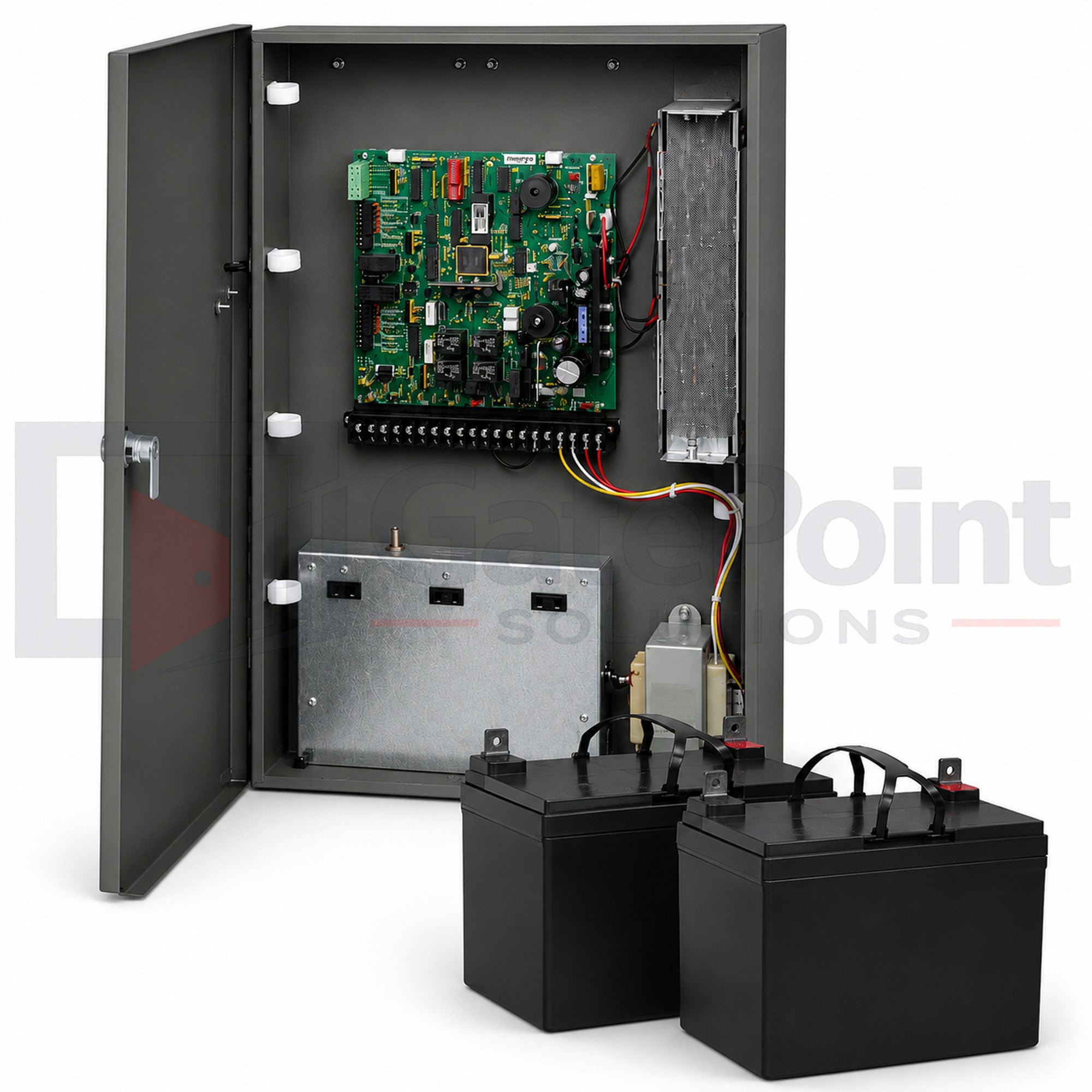 DoorKing 4302-315 24VDC Solar Control Box with Dual 35Ah Batteries for 6006, 6004 & 6400 Gate Operators