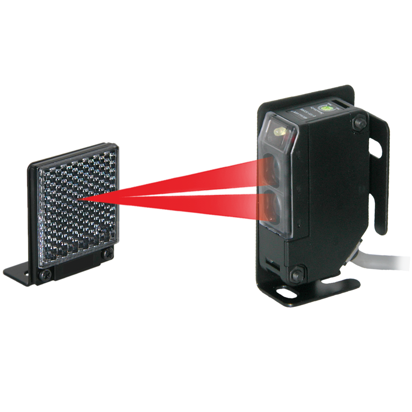 Reflective Photoelectric Beam Sensor, 35ft