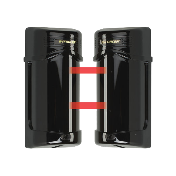 Twin Photobeam with Laser Beam Alignment, 90ft outdoors