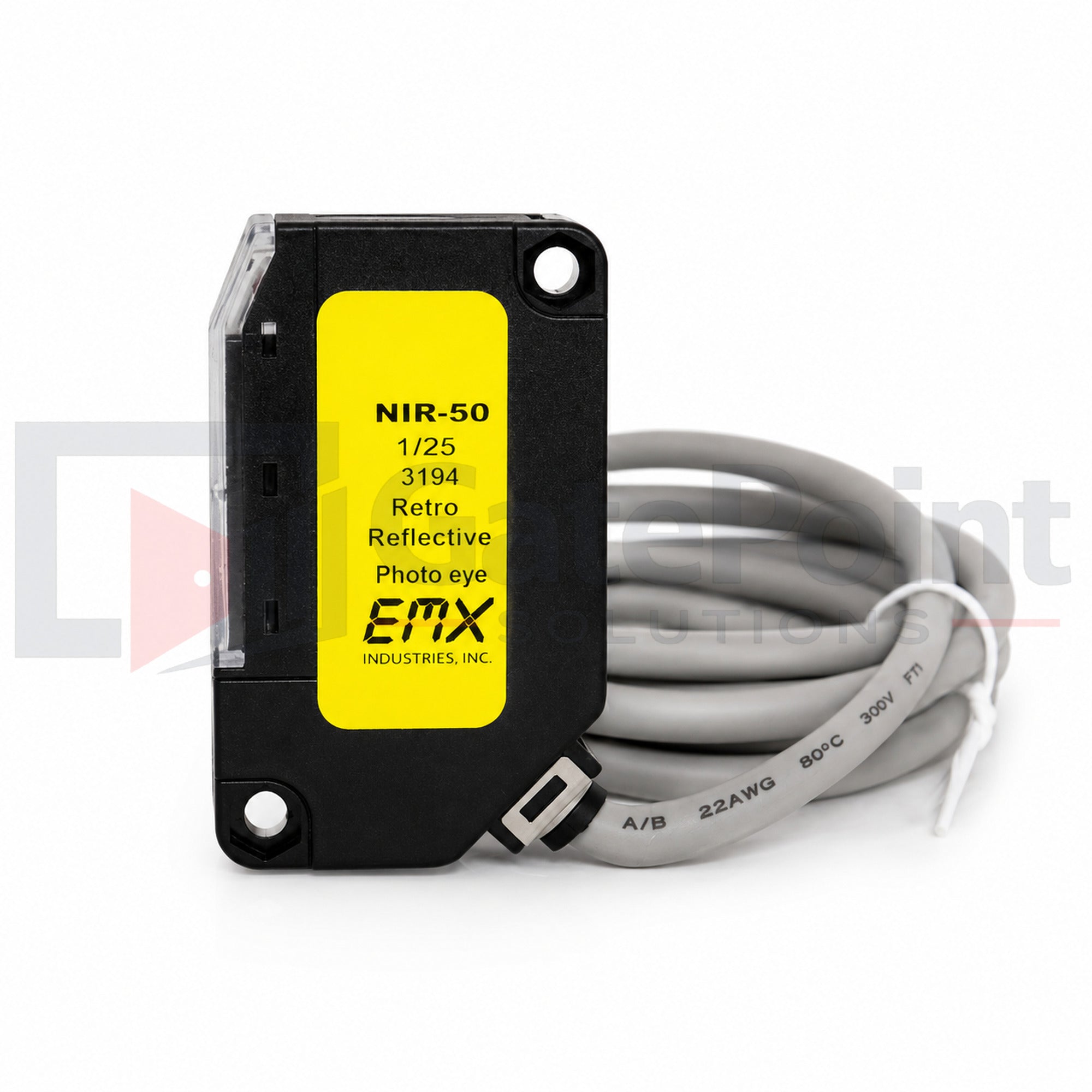 EMX NIR-50 Retroreflective Photo Eye Sensor Only – Replacement Sensor, No Reflector or Hood