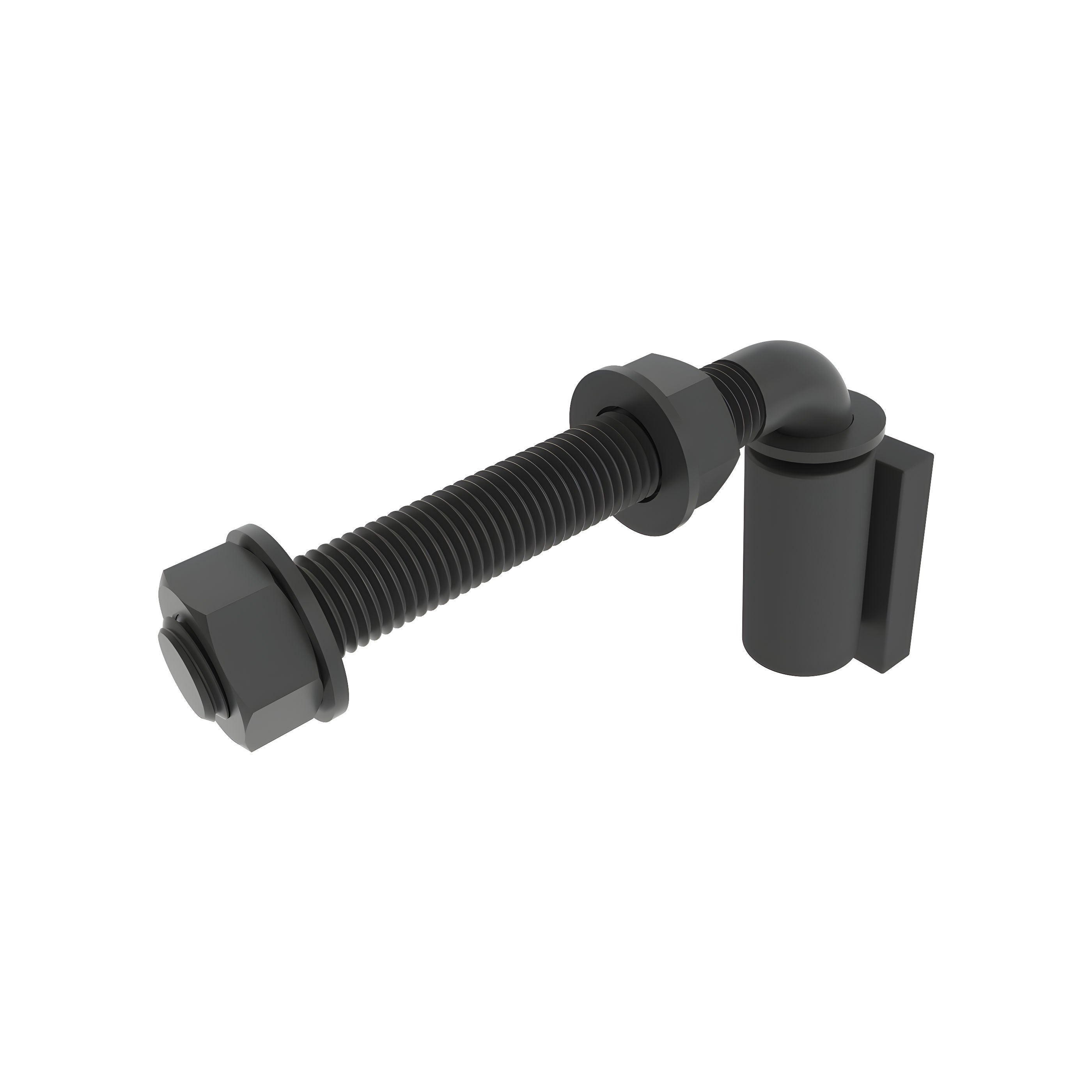 Security Brands K-GBHA500B J-Bolt Barrel Hinges 5-Inch (Pair)