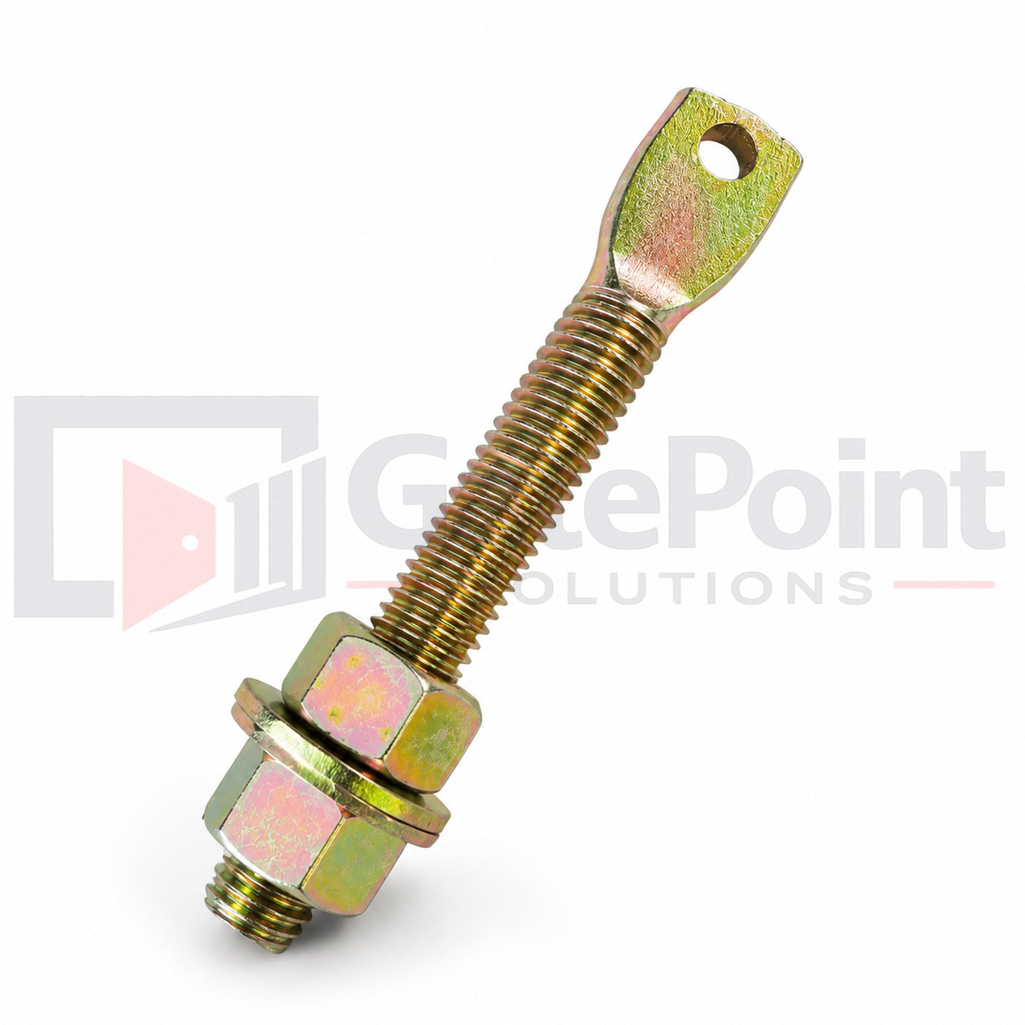 GatePoint Solutions Chain Bolt 1/2" x 4" with Washer & Nut for Slide Gate Operators