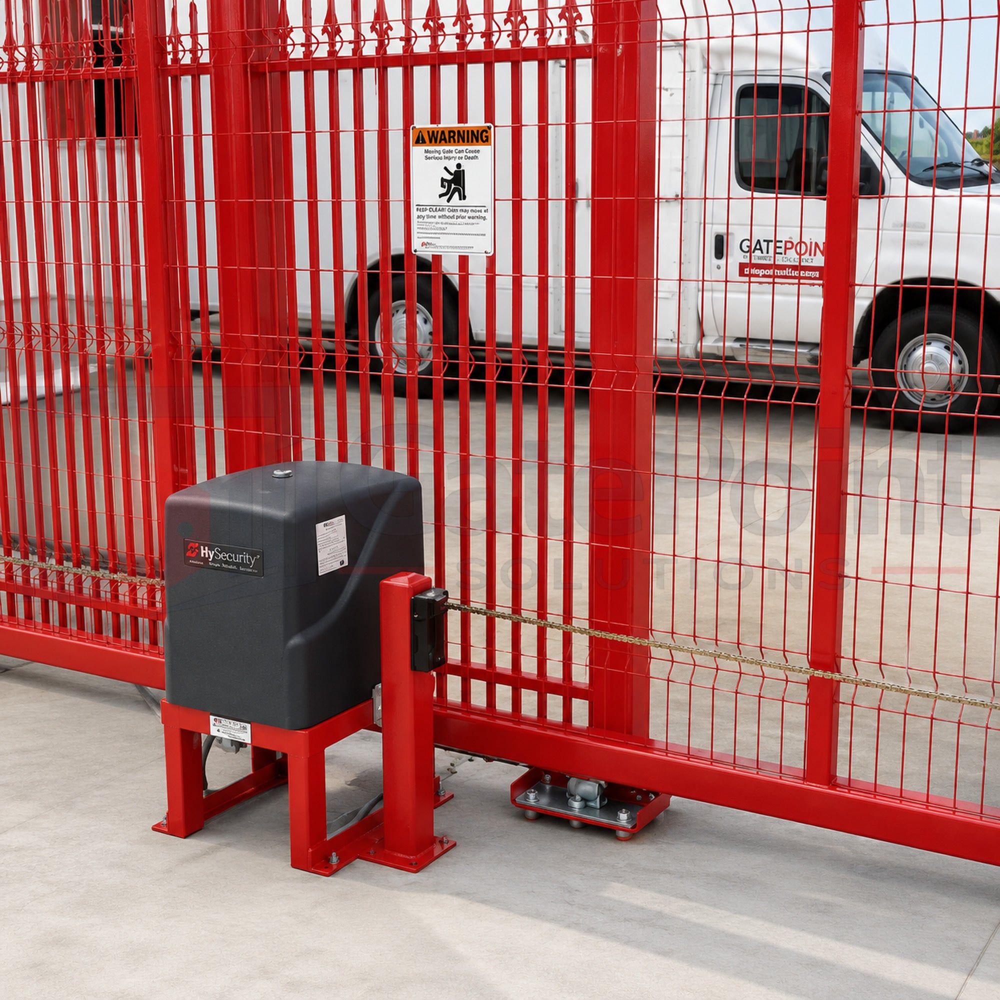 HySecurity SlideSmart Solar DCS 15 24VDC Commercial Solar Slide Gate Operator