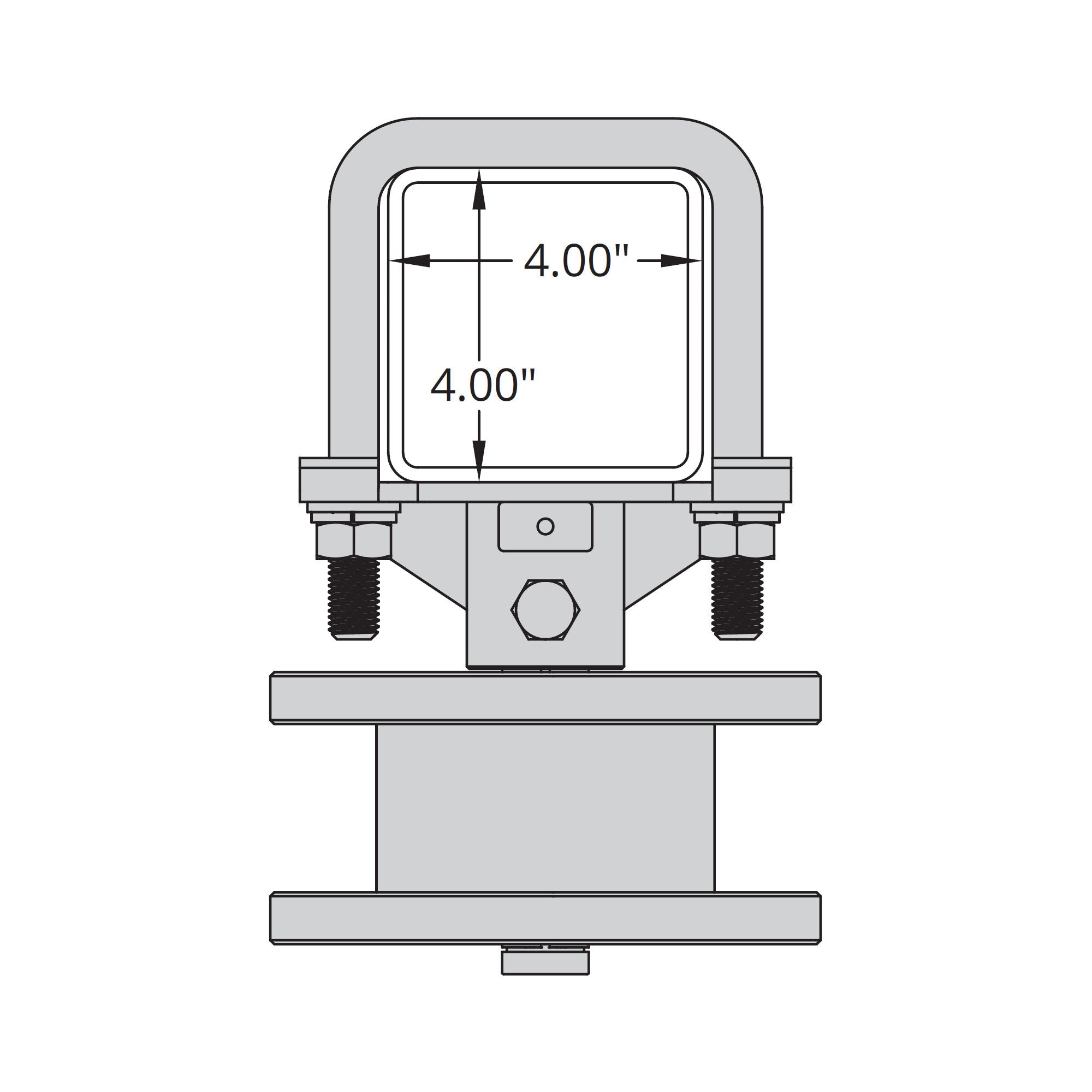 Security Brands K-CRPS22 Cantilever Roller Wheel - Square Frame