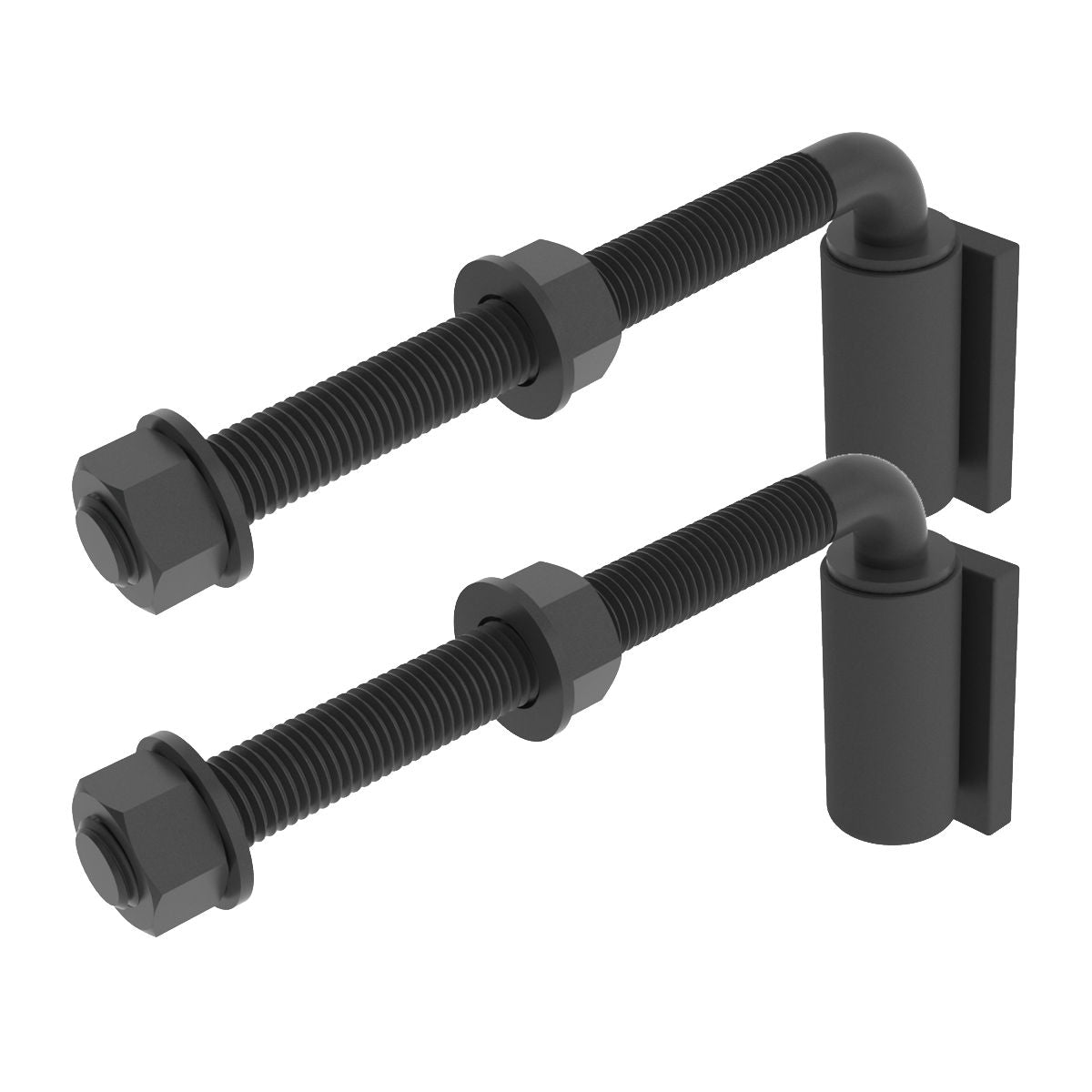 Security Brands K-GBHA700B J-Bolt Barrel Hinges 7-Inch (Pair)