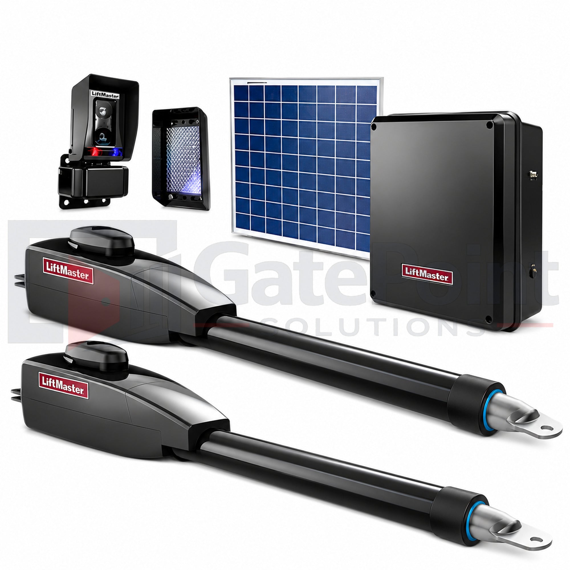 LiftMaster LA412PKGUL 12VDC Solar Residential Dual Linear Actuator