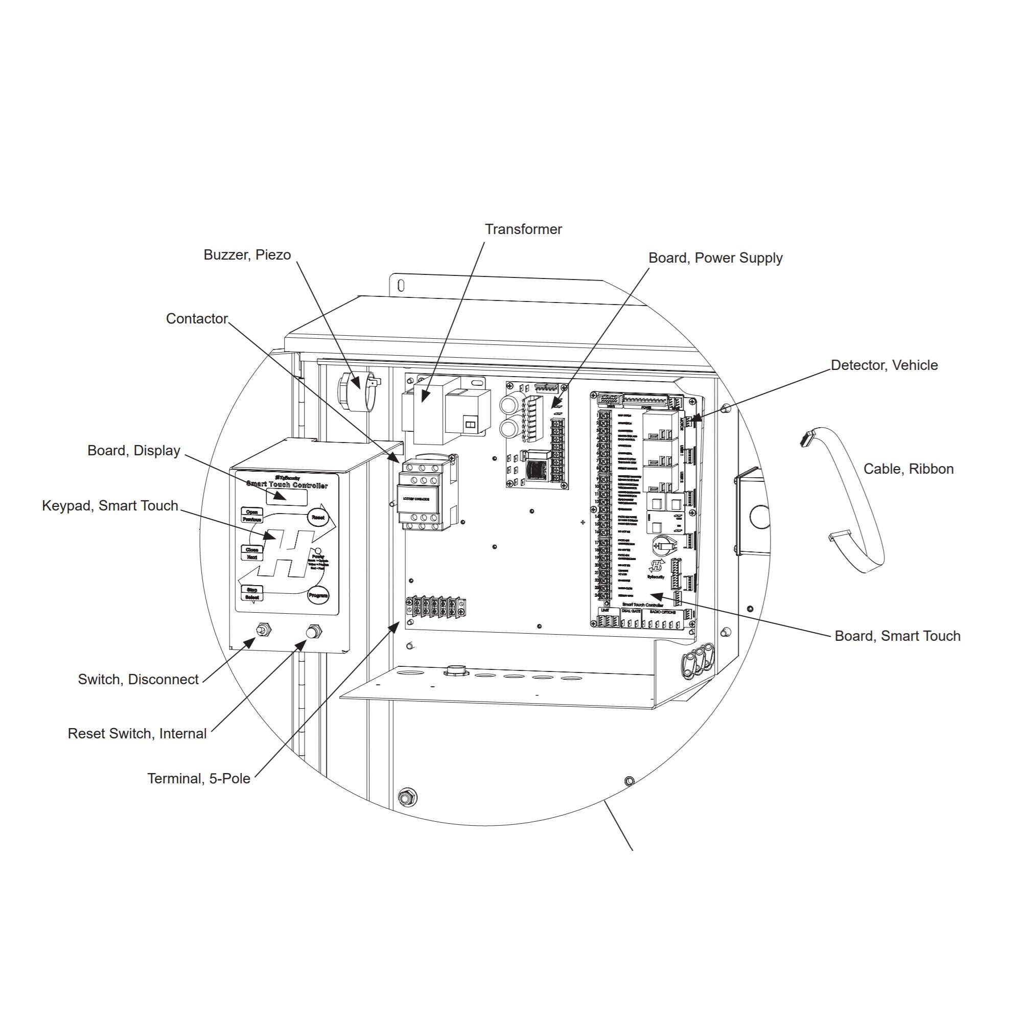 HySecurity MX000369 DC Power Supply Board