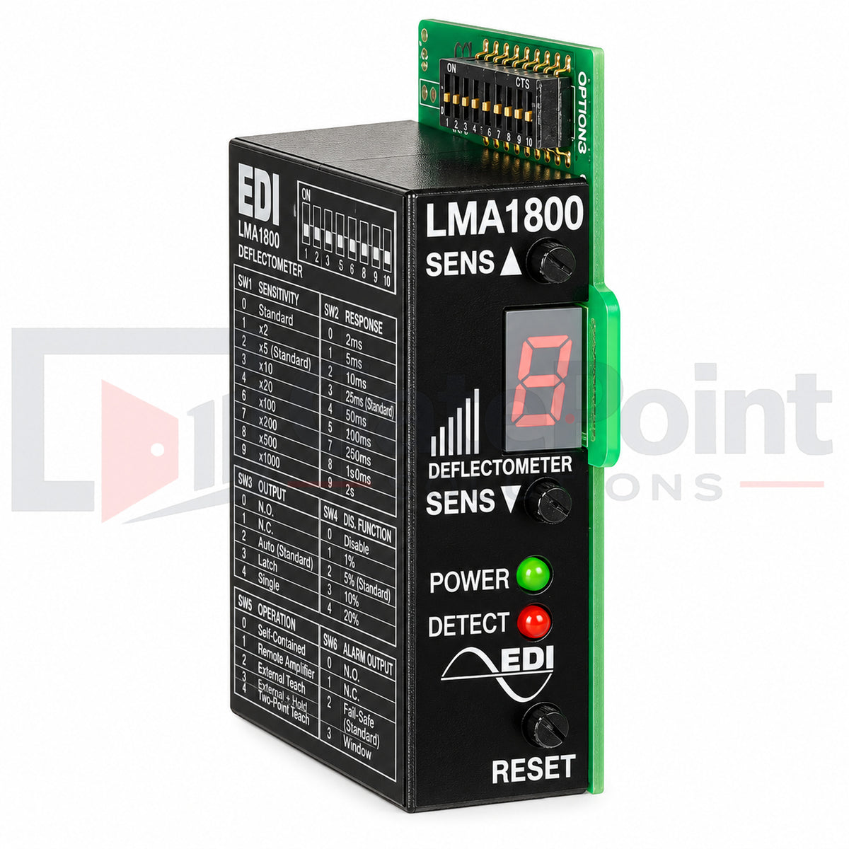 Maximum Controls EDI LMA-1800 Plug-In Vehicle Loop Detector – 10-Pin, 12/24V AC/DC