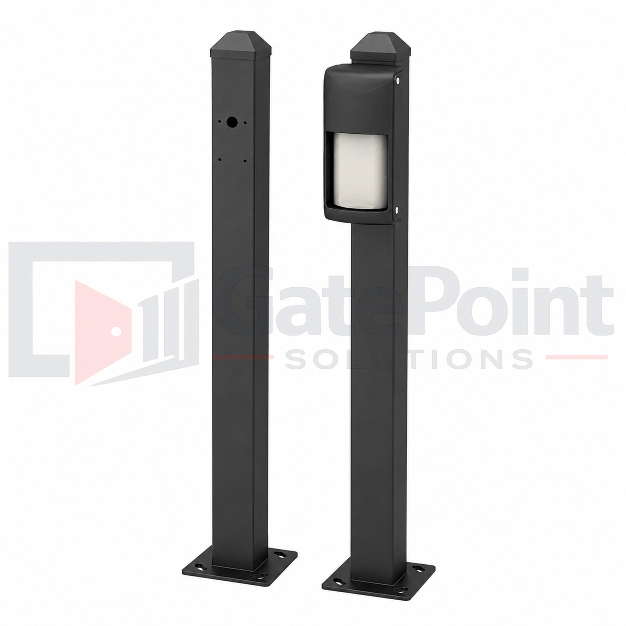 Optex OVS-MPBCURB 23" Black Aluminum Mini Mounting Post for OVS Series Vehicle Presence Sensors