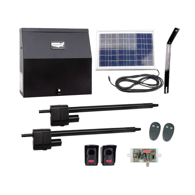 US Automatic Patriot 2 Solar Dual Swing Gate Operator