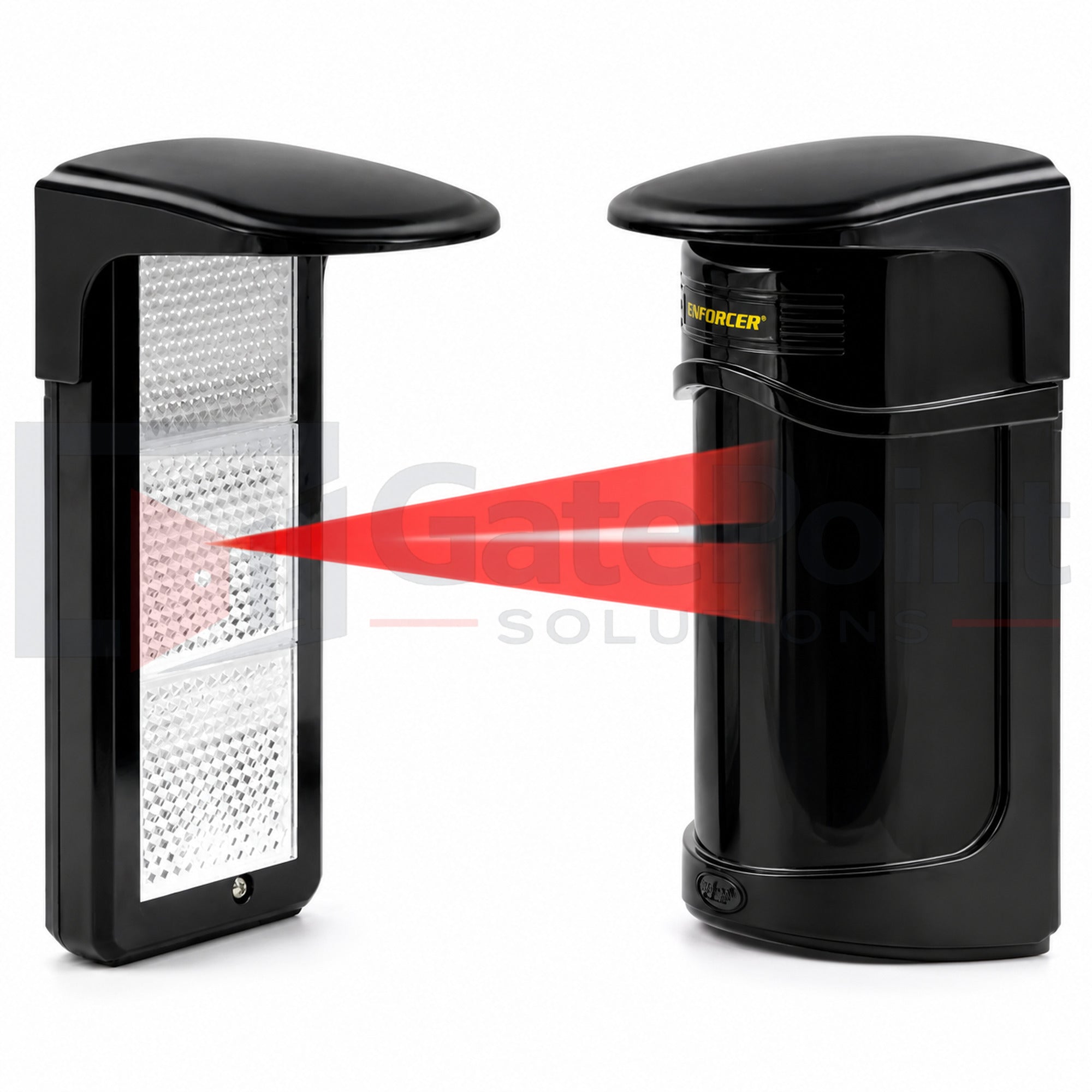 SECO-LARM E-931-S50RRLQ Large Reflective Photoelectric Beam Sensor – 50 ft Range, Weatherproof