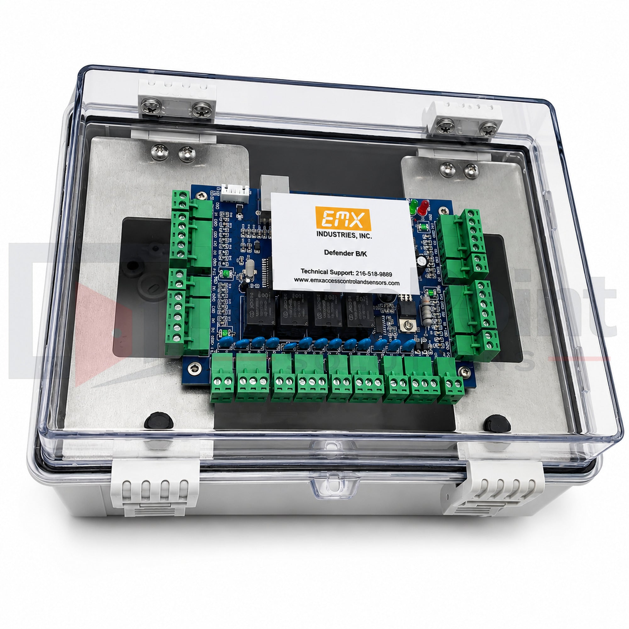 EMX Defender 400 4-Door Access Controller Kit with IP65 Weatherproof Enclosure & 12VDC Power Supply