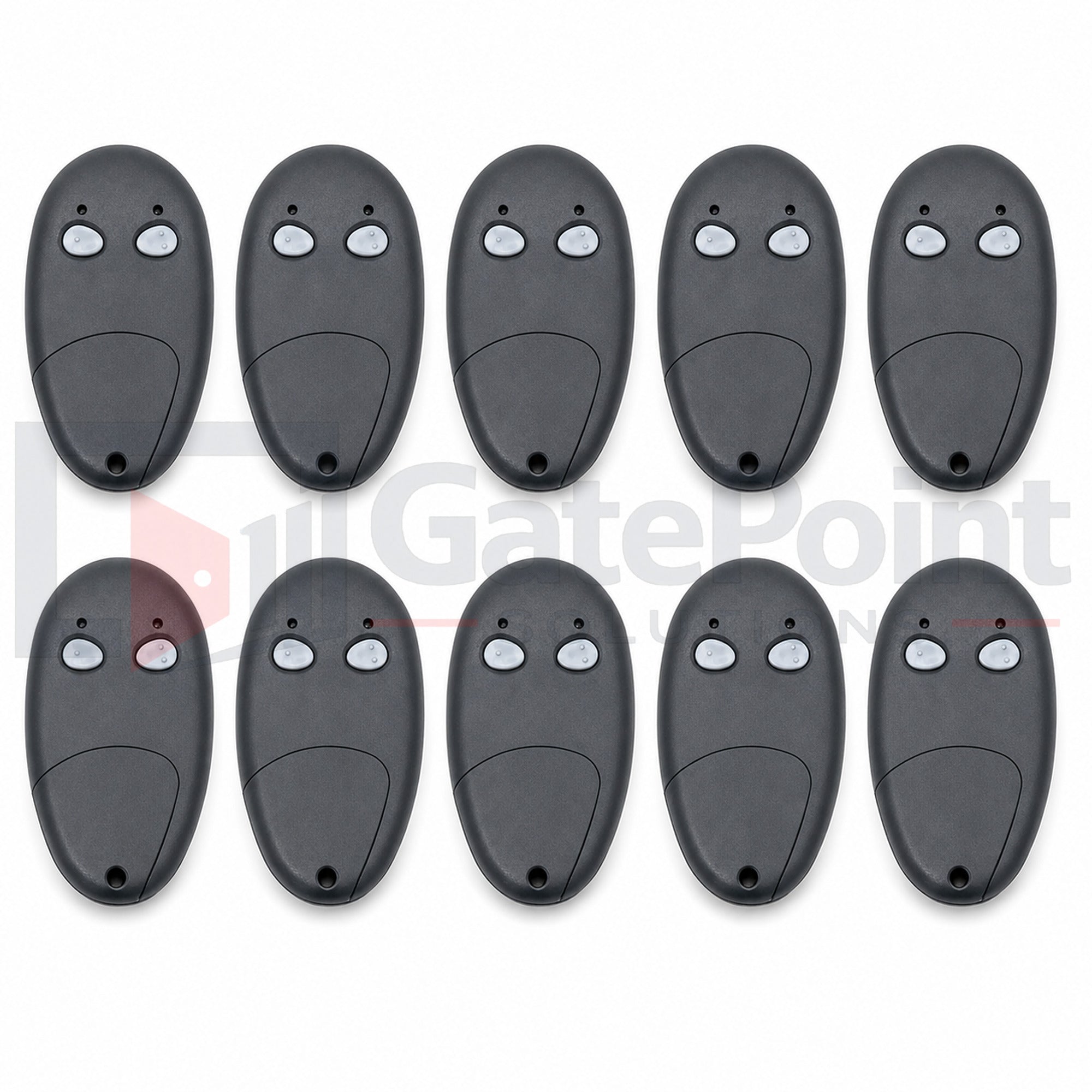US Automatic 030210 LCR 2-Button Basic Remote Standard Dip Switch with Visor Clip (Box of 10)