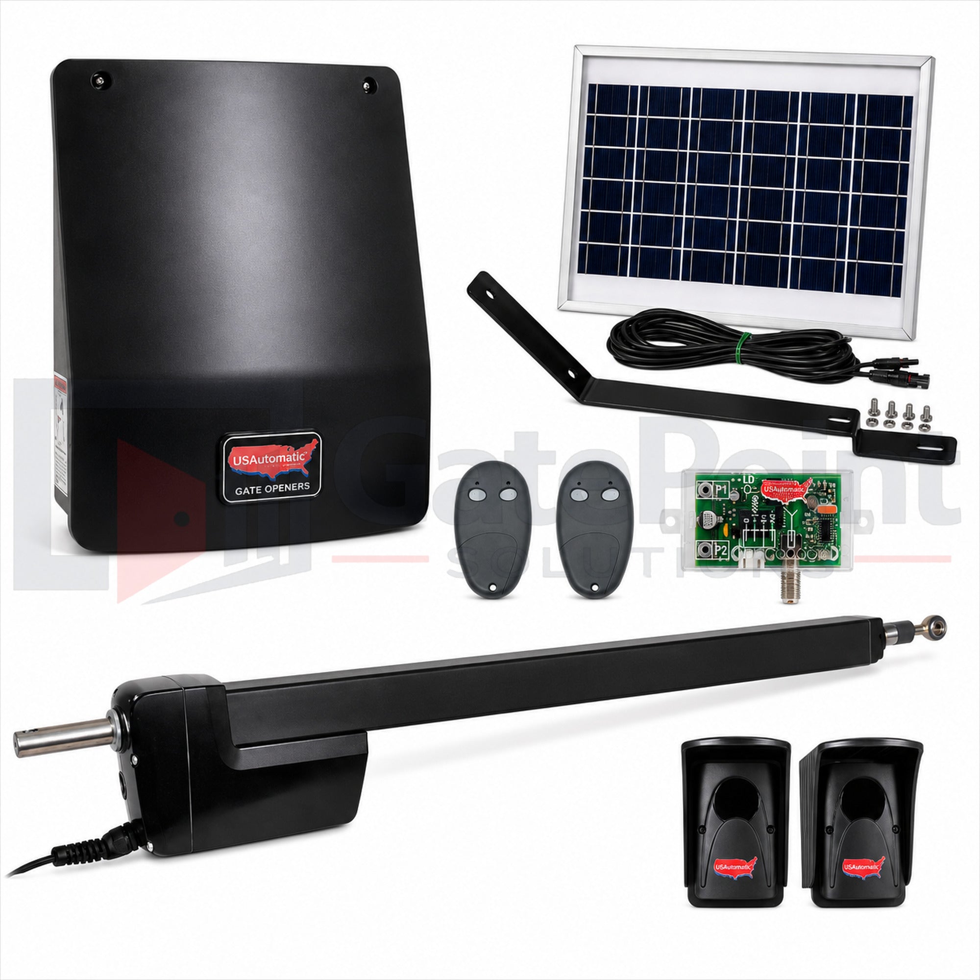 US Automatic Ranger HD 1 Solar Charged Single Swing Operator