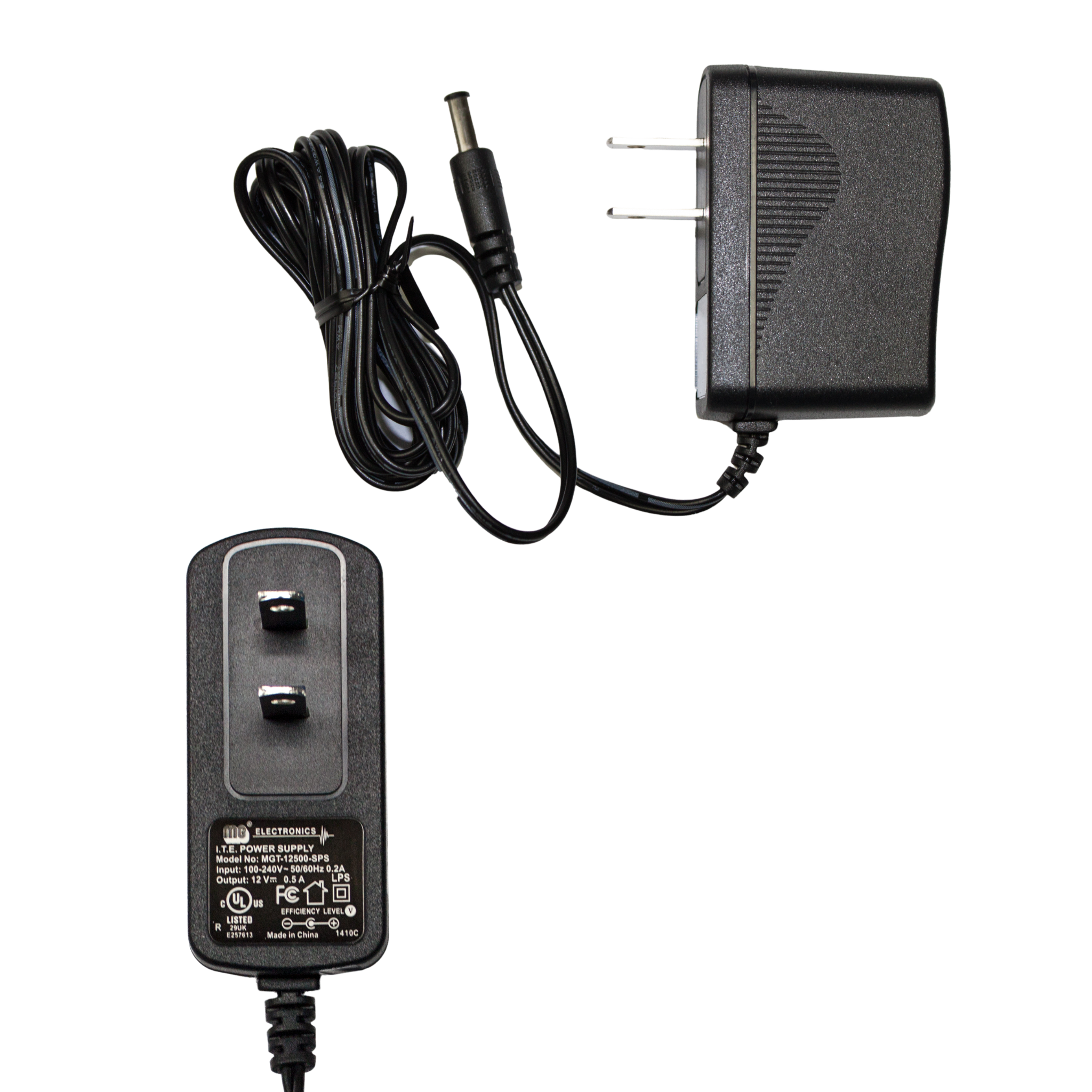 MG Electronics MGT-1250 12VDC 500mA Switching Power Supply