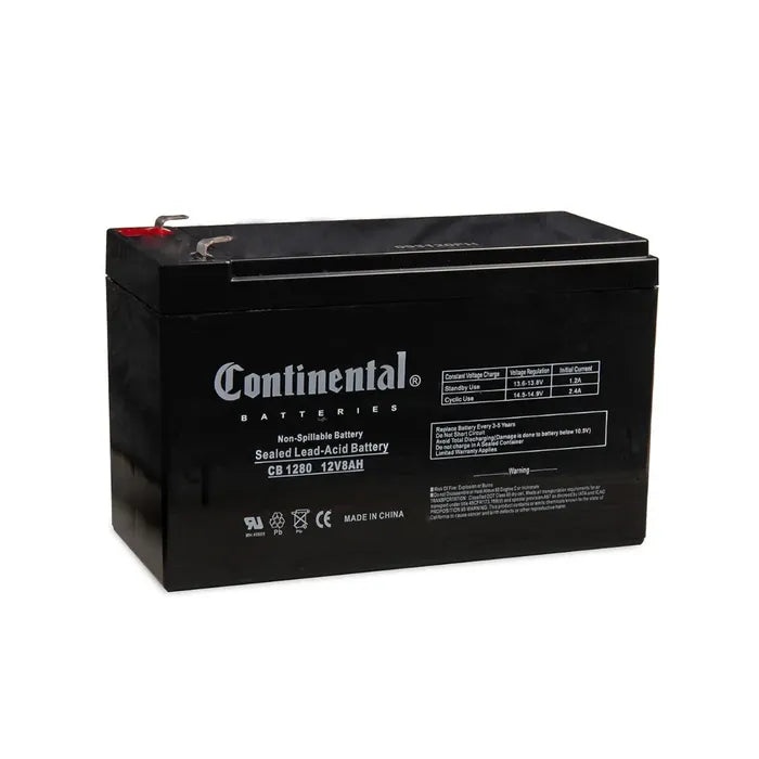 Continental 12 Volt 8 Amp SLA Battery F1