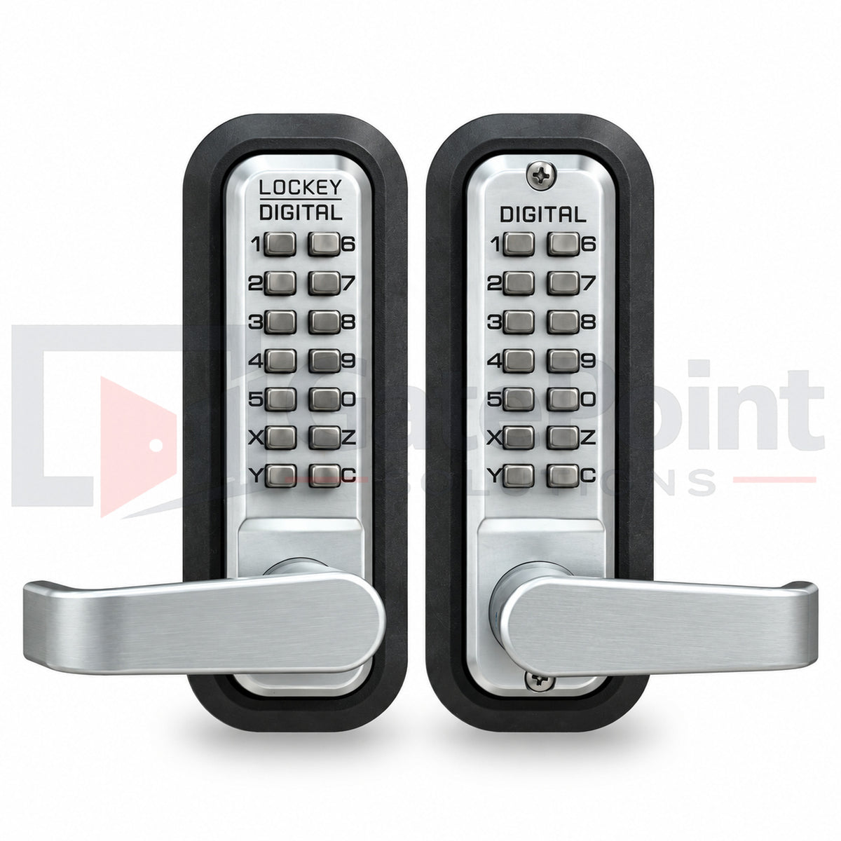 LockeyUSA 2835DC Marine Grade Double Combination Mechanical Keyless Lever Gate Lock with Passage