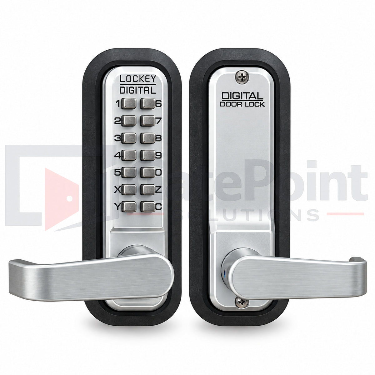 LockeyUSA 2835 Marine Grade Mechanical Keyless Lever Gate Lock with Passage