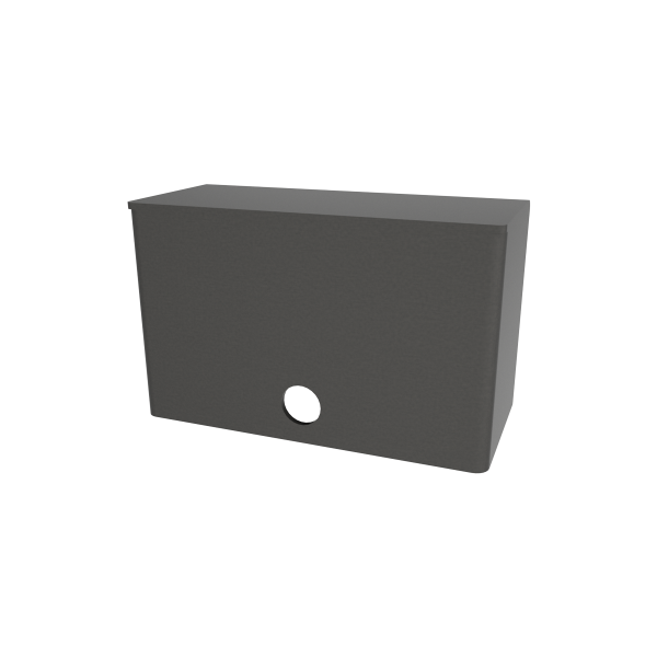All-O-Matic AWMB-4 4" STEEL WHEEL BOX - CLEAR ZINC