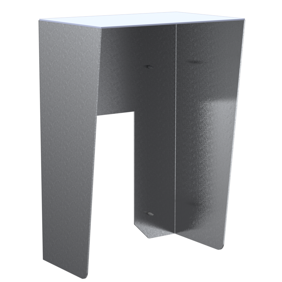 9x13 Stainless Hood - ButterflyMX 7" Surface Video Intercom