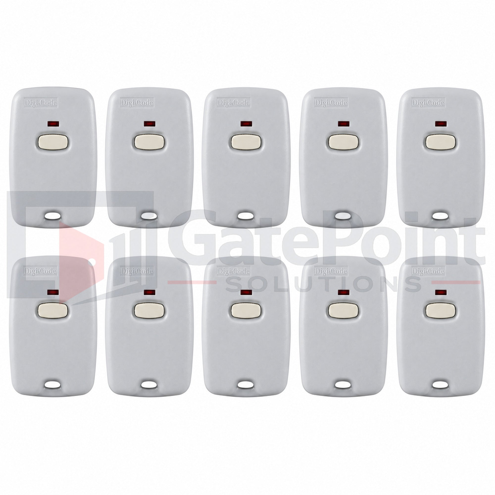 Digi-Code DC-5040 1-Button Mini-Transmitter 300 MHz Multi-Code Gray (10-Pack)