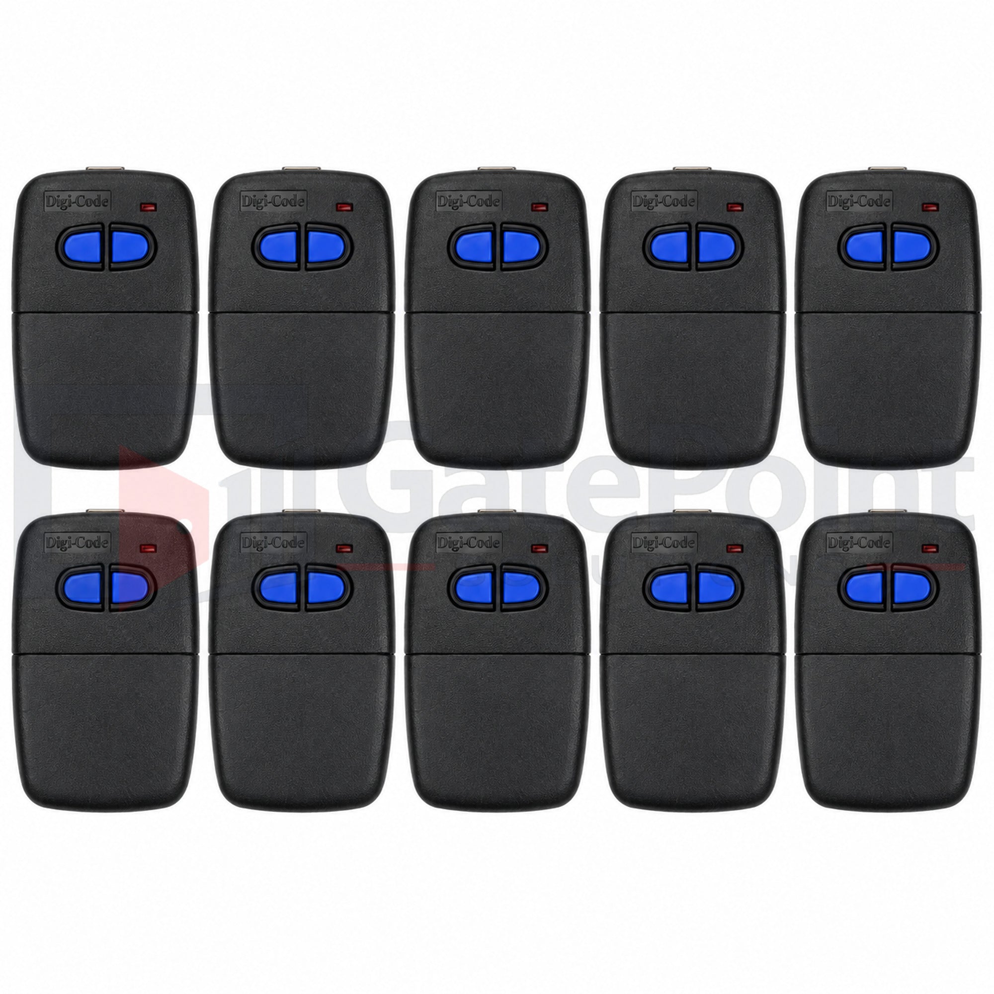 Digi-Code DC-DT2 310 MHz 2-Button Delta 3 Compatible Visor Remote for Linear Garage Doors & Gates (10-Pack)