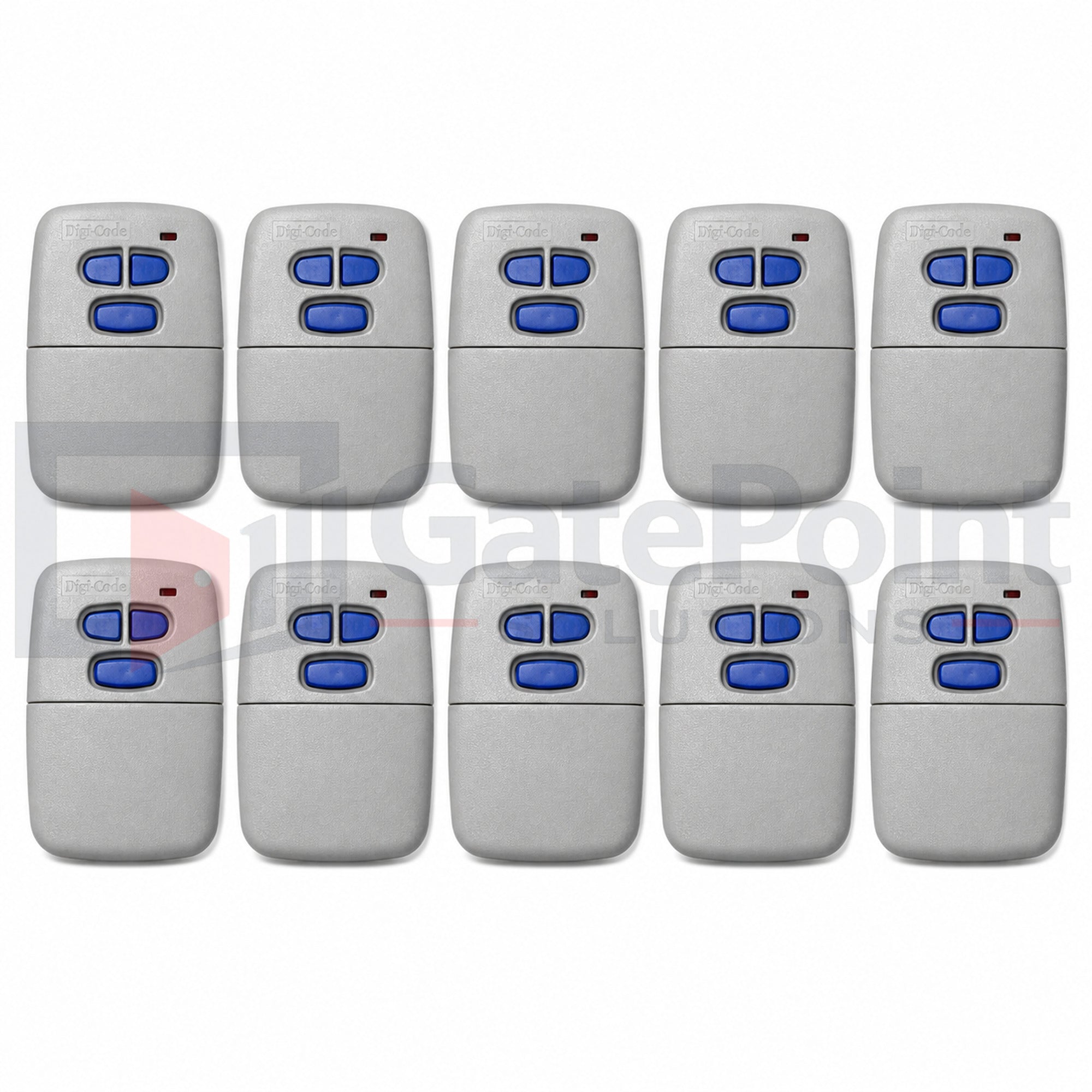 Digi-Code DC-MC3 3-Button Mega Code Visor Remote Transmitter – 318 MHz Compatible with Linear MCT-3 (Pack of 10)
