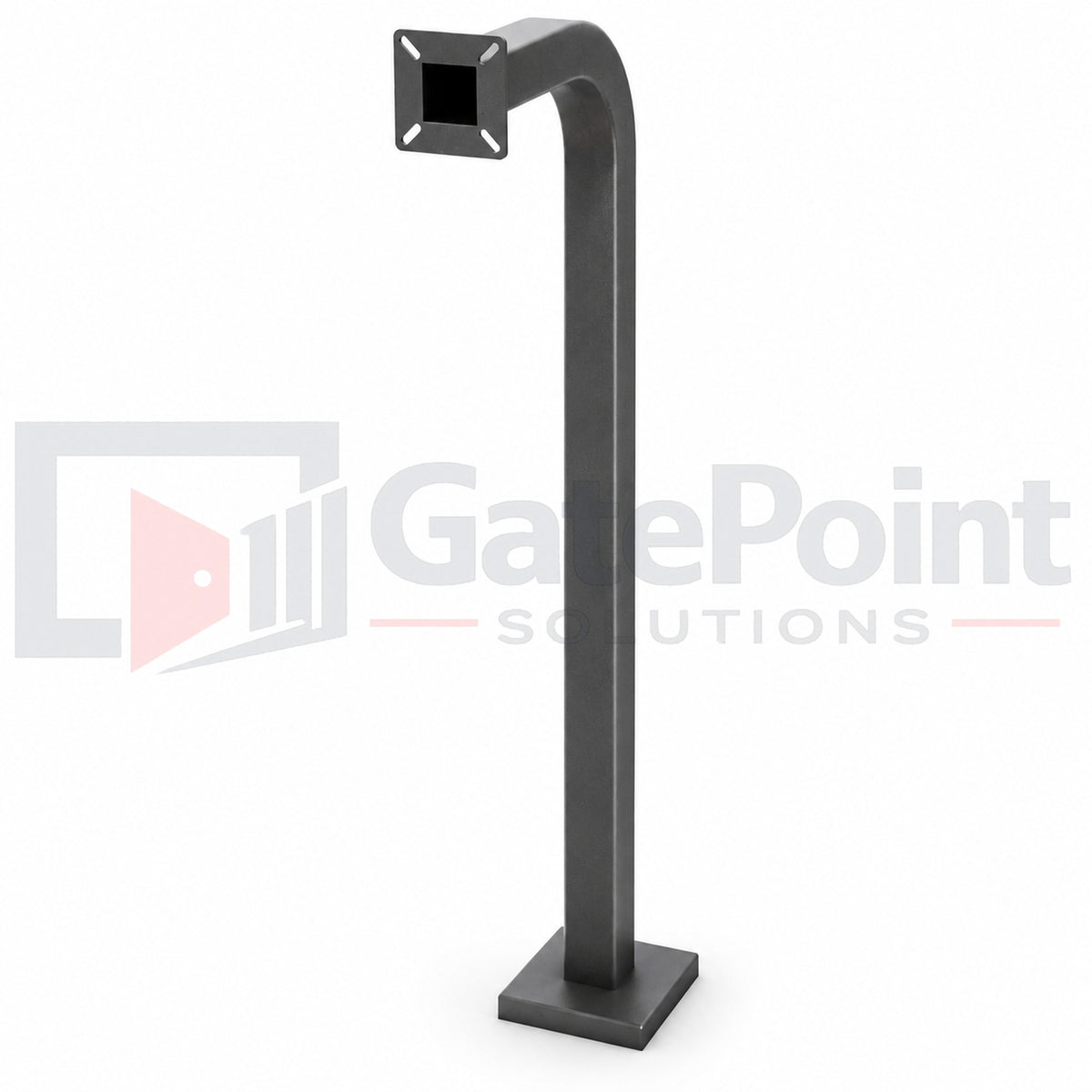 DoorKing 1200-045 Standard Gooseneck Mounting Post for Access Control & Entry Systems