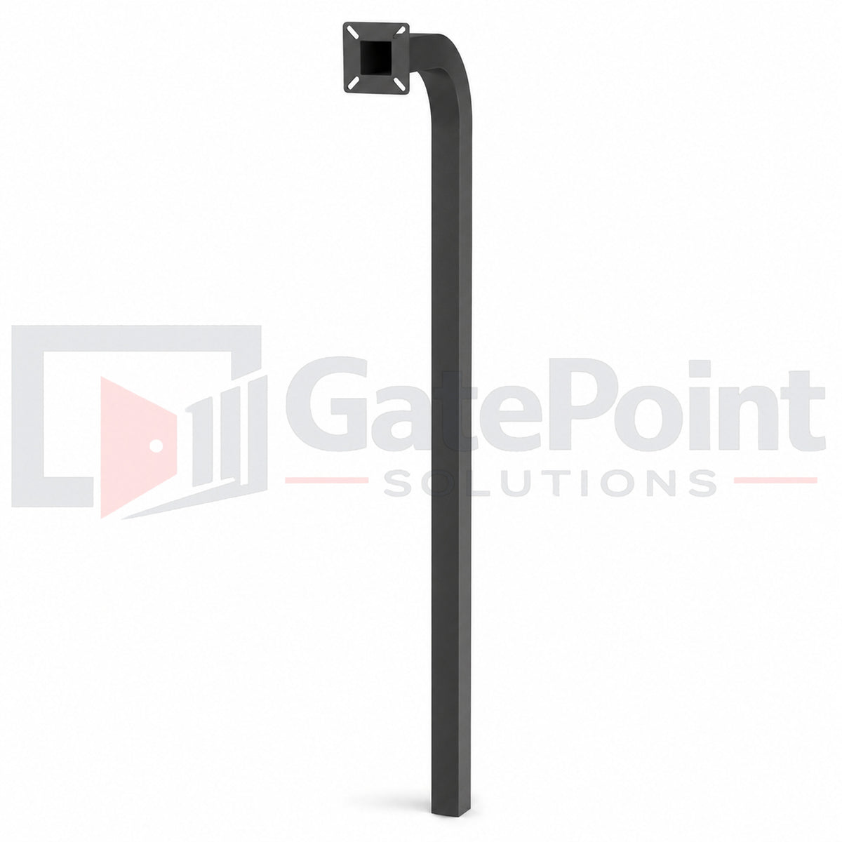DoorKing 1200-046 Standard Gooseneck In-Ground Mounting Post for Access Control Systems