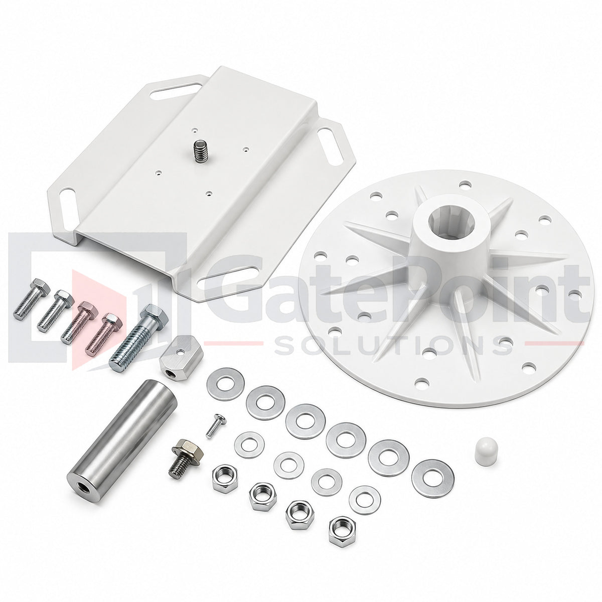 DoorKing 1601-240 Wood Barrier Arm Hardware Kit – Arm Not Included