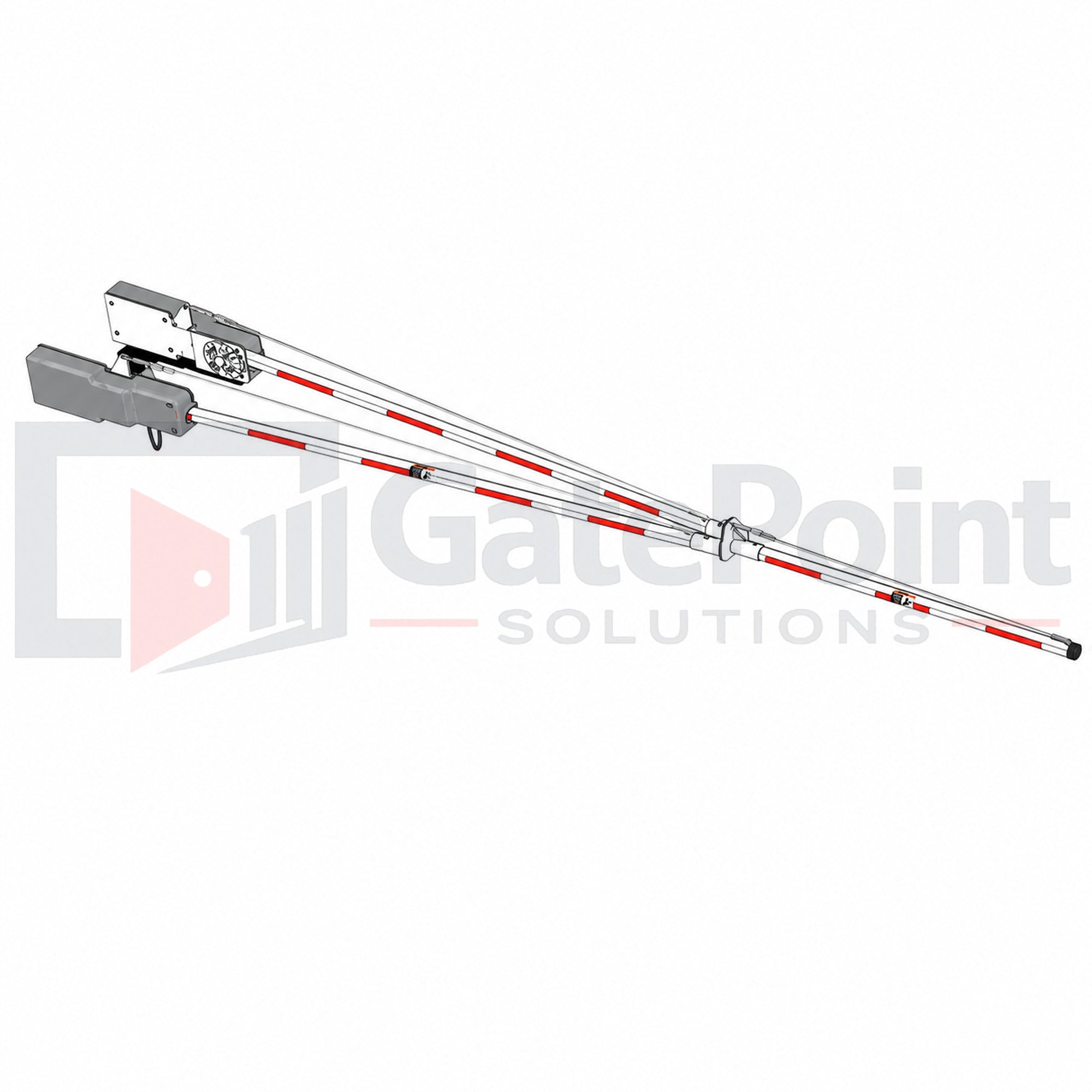 DoorKing 1602-162 20-Ft Round Aluminum Wishbone Barrier Arm Kit for 1602 Series (Hardware Included)