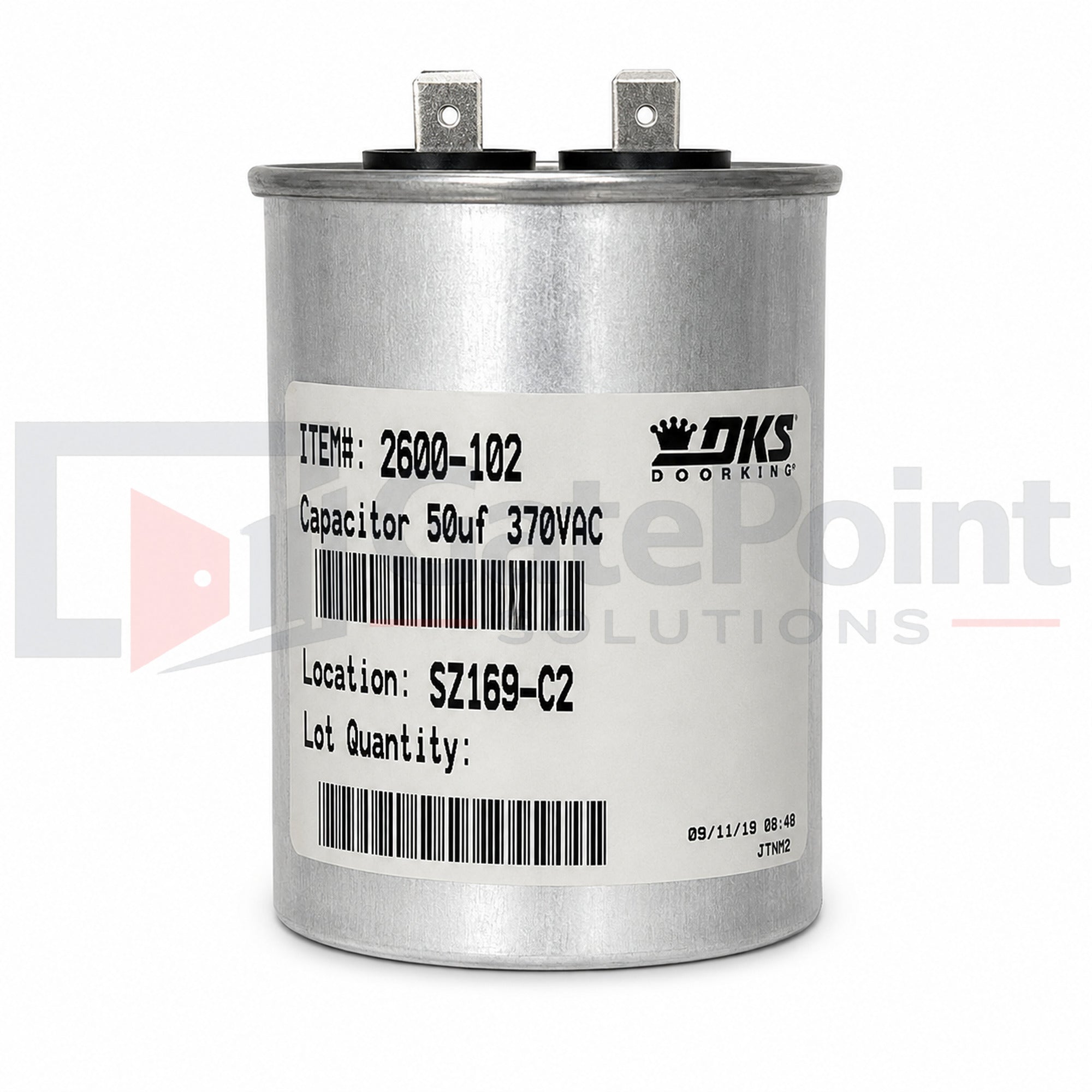 DoorKing 2600-102 50uF 370VAC Motor Run Capacitor