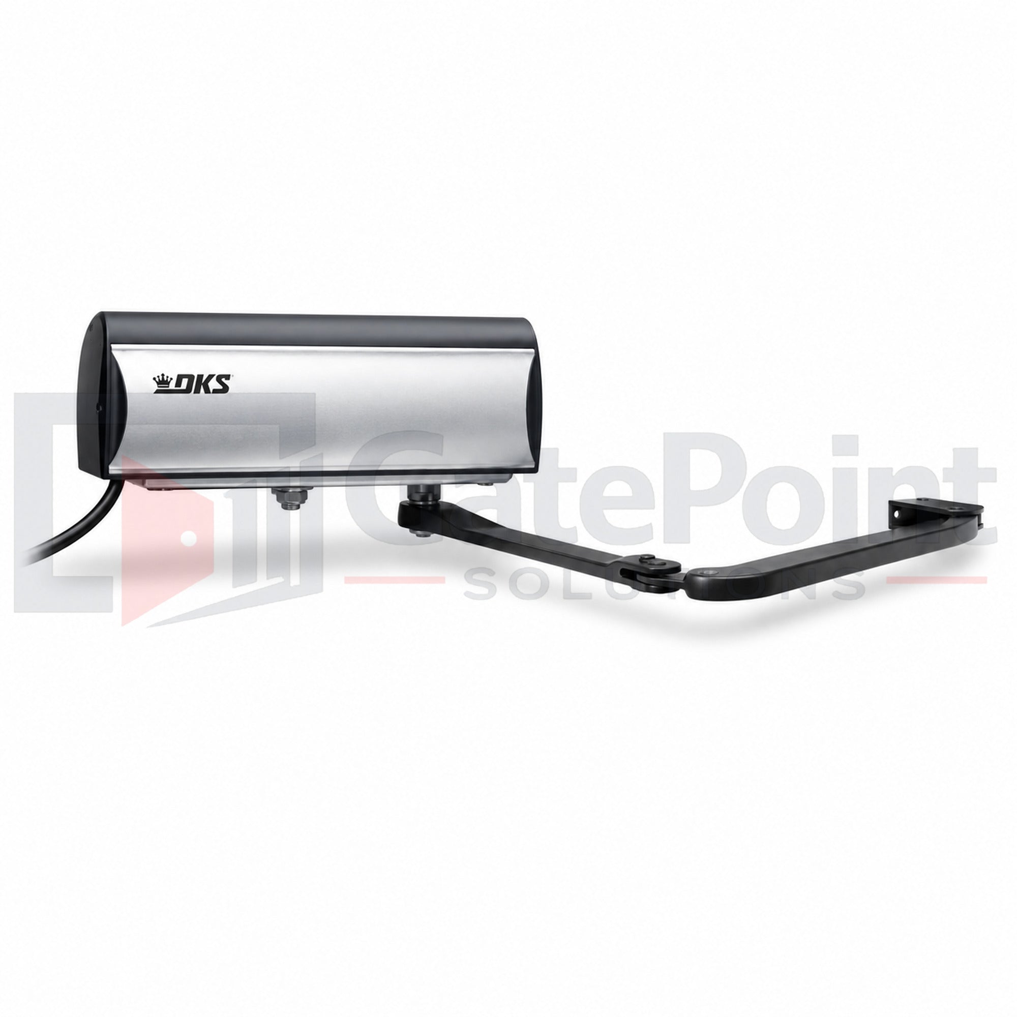 DoorKing 6004-380 DC Column Mount Swing Gate Operator – 24V Residential Gate Opener
