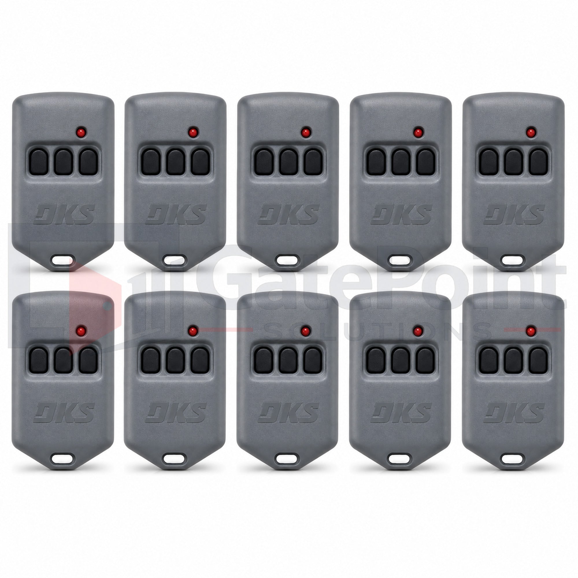 DoorKing 8068-085 MicroCLIK TX 3-Button Remote Transmitter with DKProx Tag (Pack of 10)